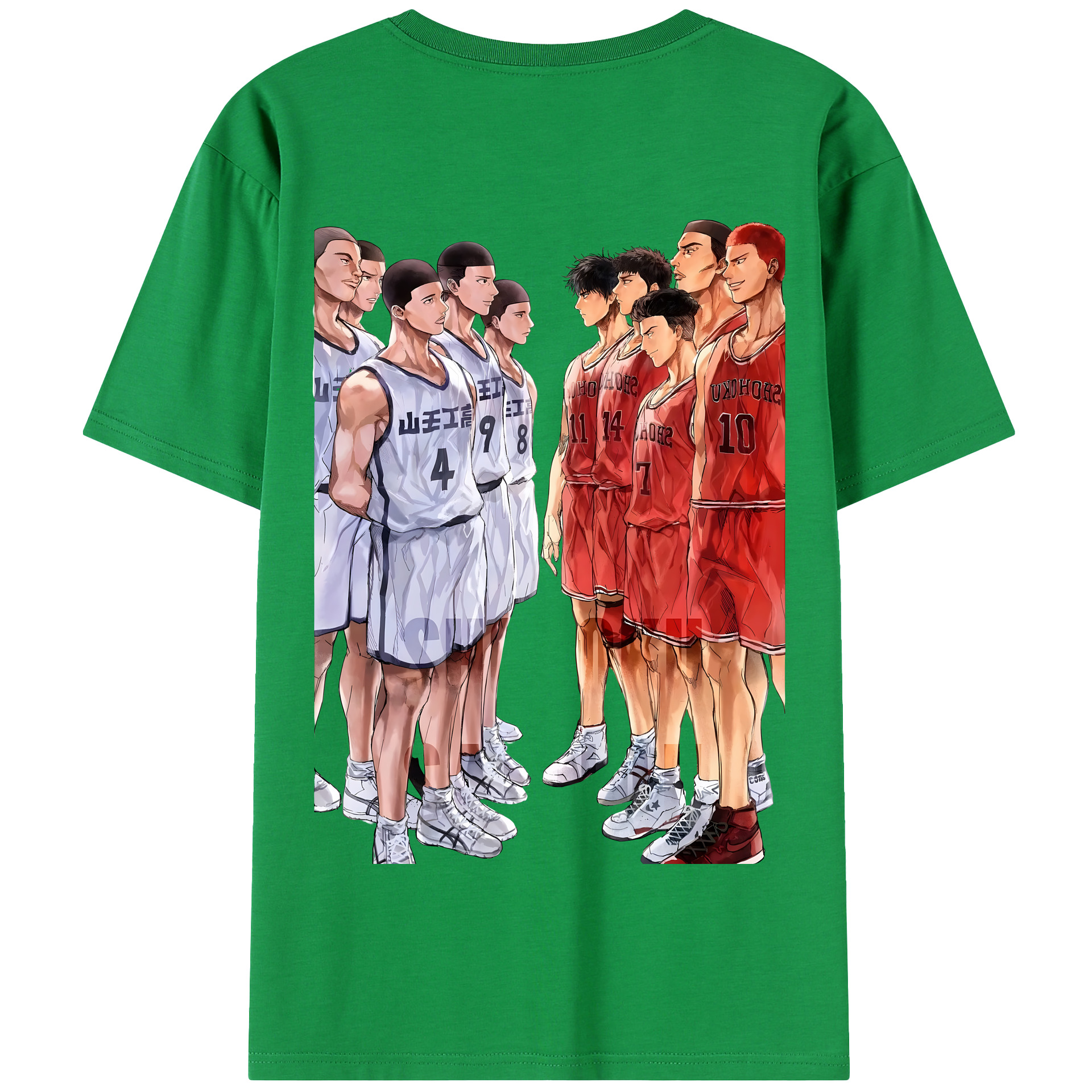 SLAM DUNK／スラムダンク 綿100％半袖Tシャツ（背面プリント）