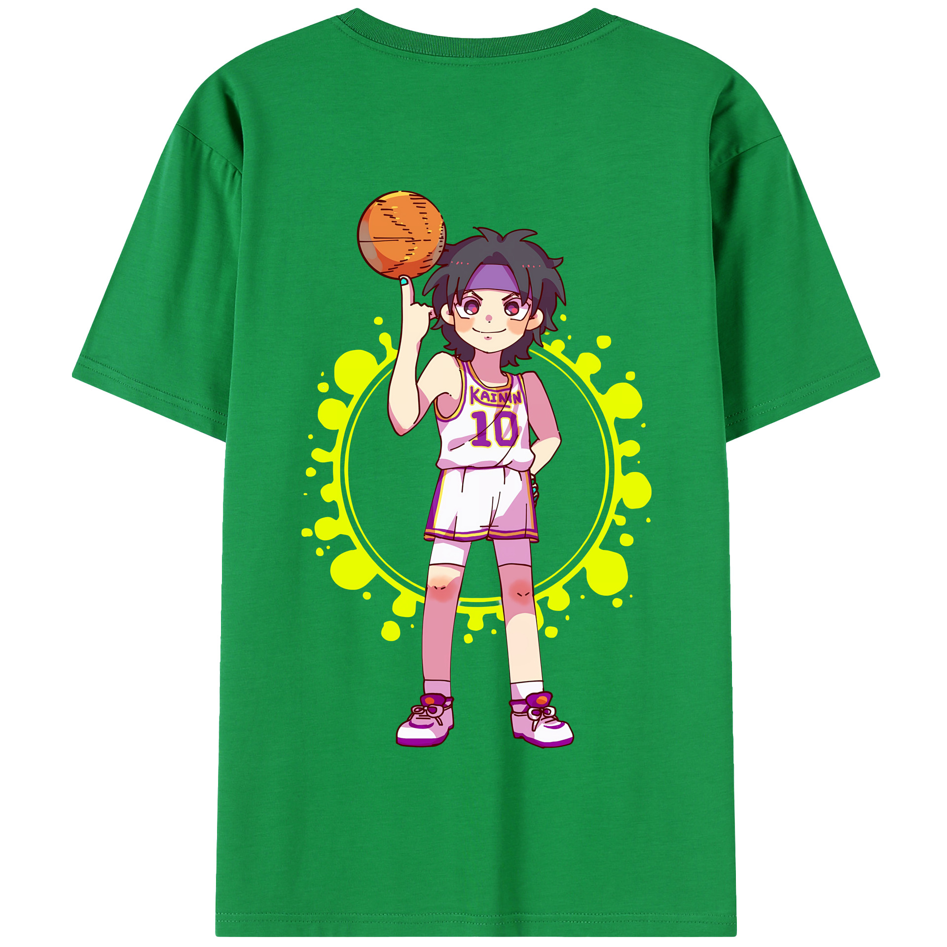 SLAM DUNK／スラムダンク 綿100％半袖Tシャツ（背面プリント）