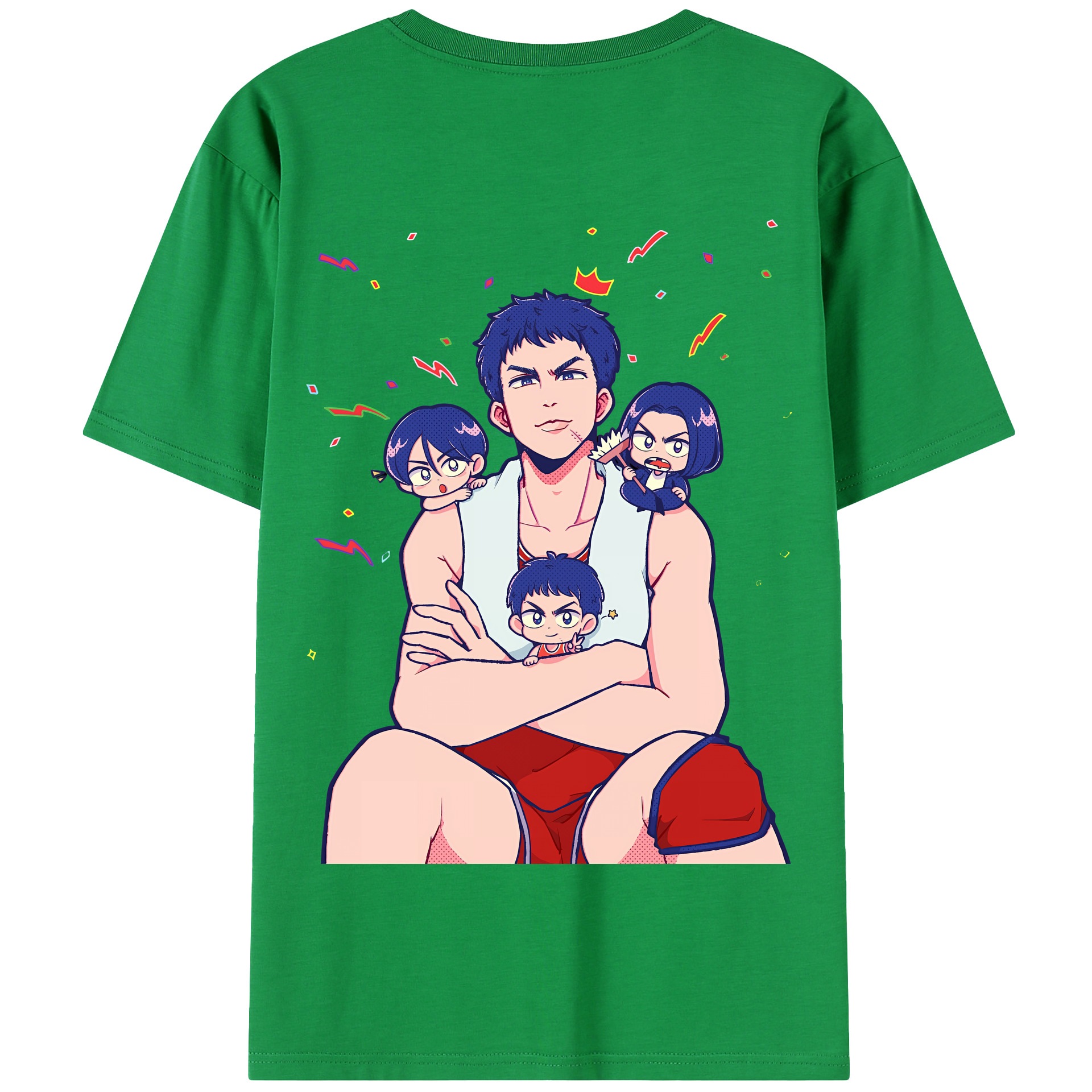 SLAM DUNK／スラムダンク 綿100％半袖Tシャツ（背面プリント）