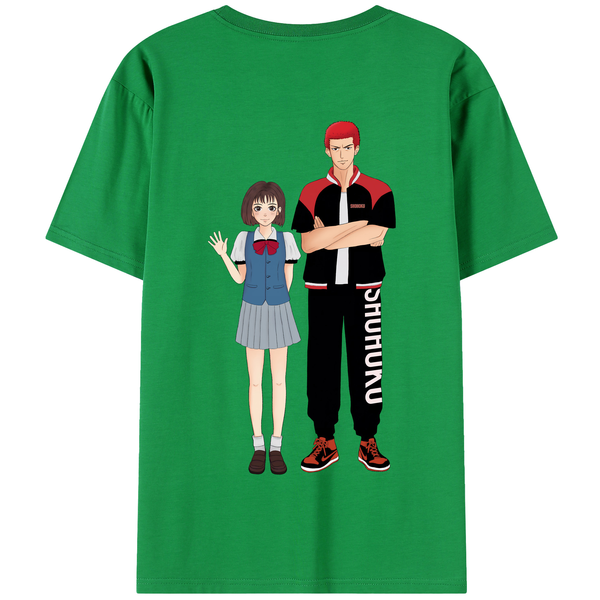 SLAM DUNK／スラムダンク 綿100％半袖Tシャツ（背面プリント）
