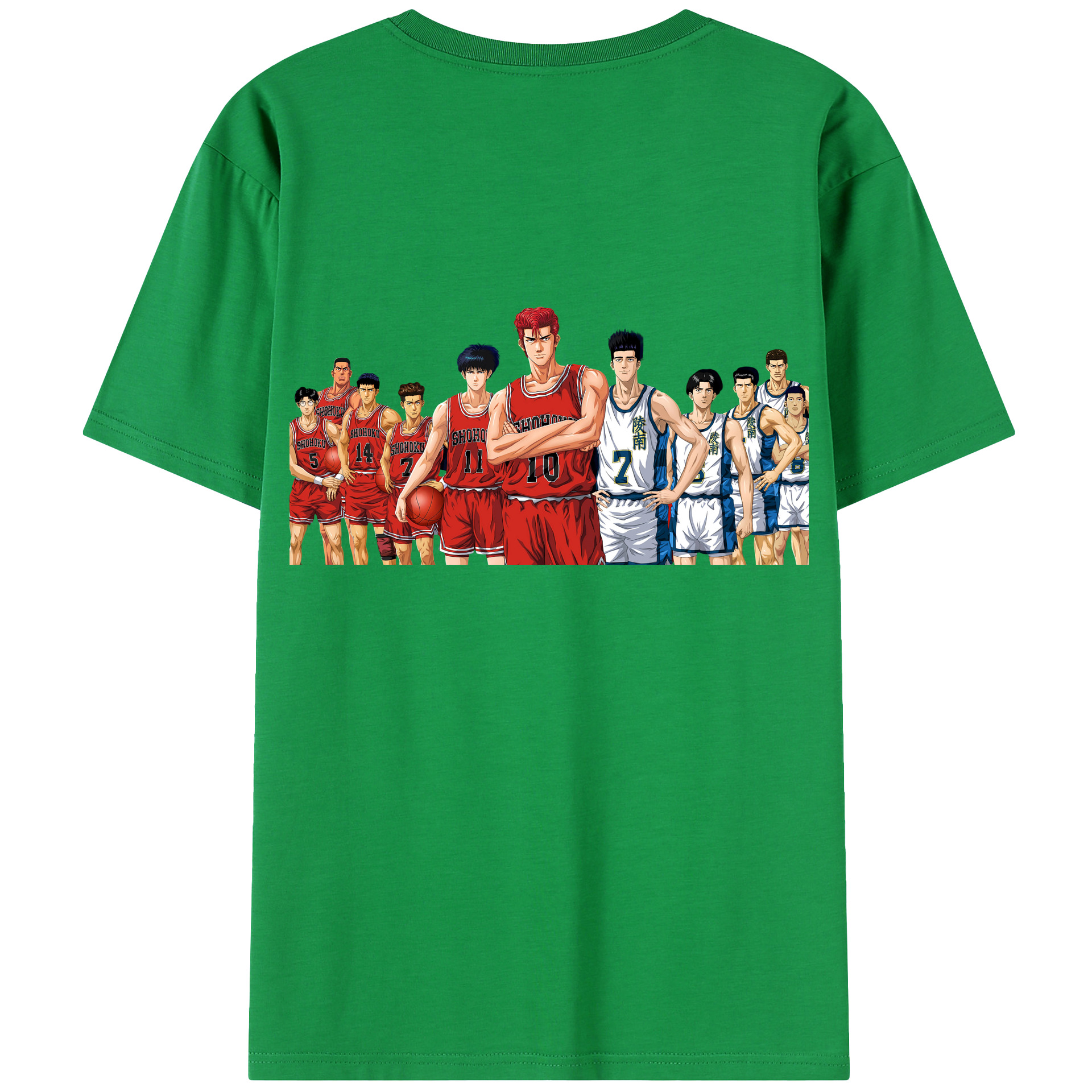 SLAM DUNK／スラムダンク 綿100％半袖Tシャツ（背面プリント）