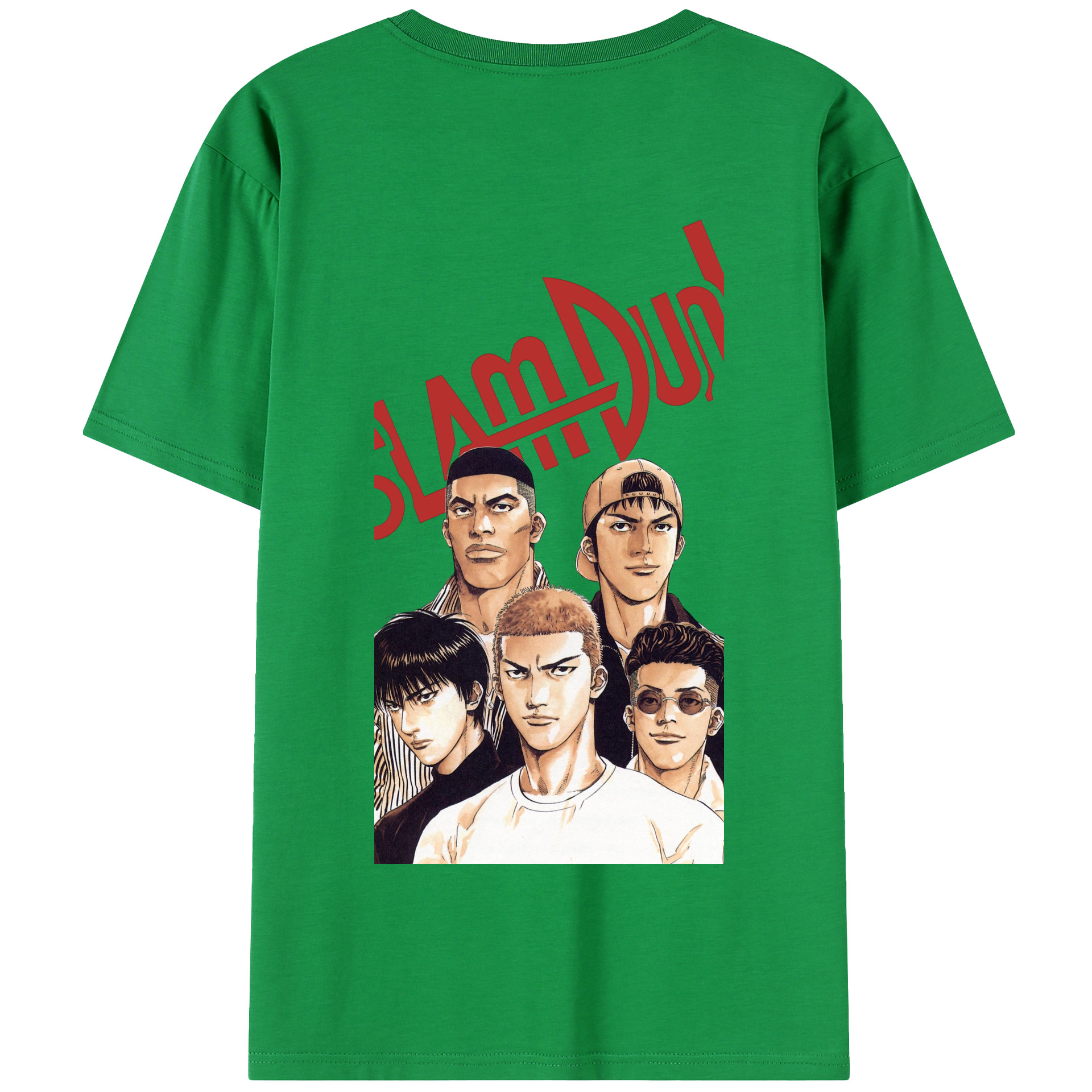 SLAM DUNK／スラムダンク 綿100％半袖Tシャツ（背面プリント）