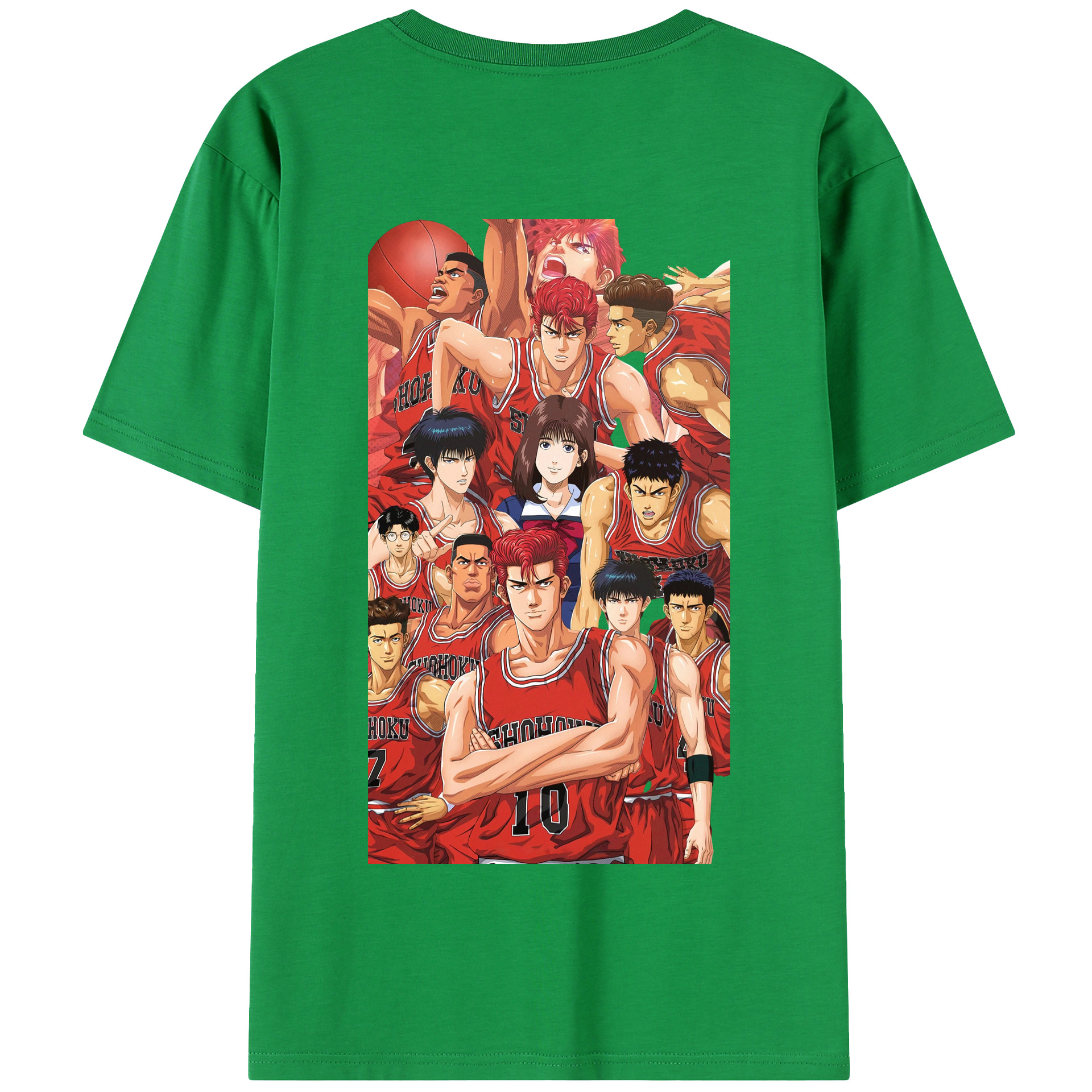 SLAM DUNK／スラムダンク 綿100％半袖Tシャツ（背面プリント）