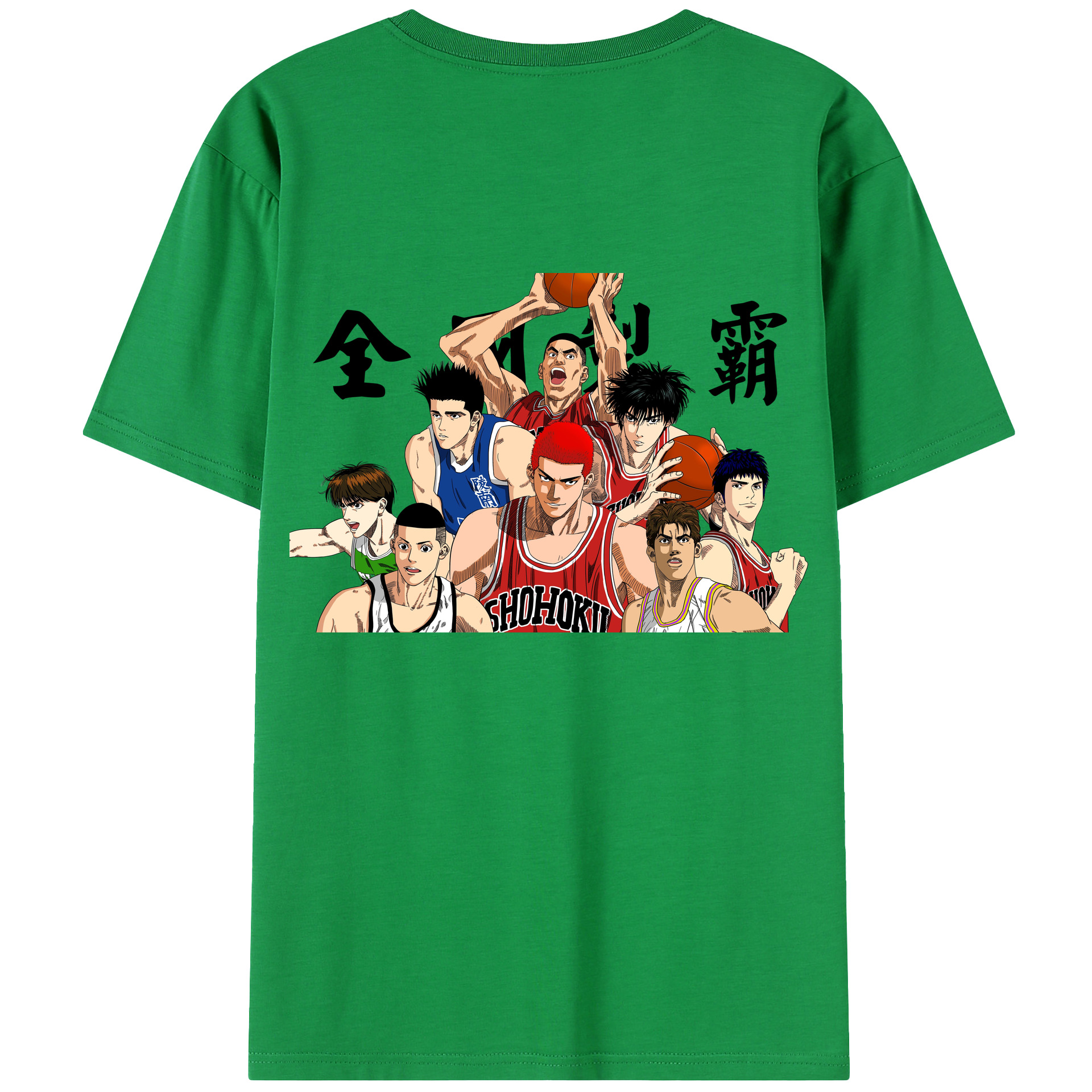 SLAM DUNK／スラムダンク 綿100％半袖Tシャツ（背面プリント）
