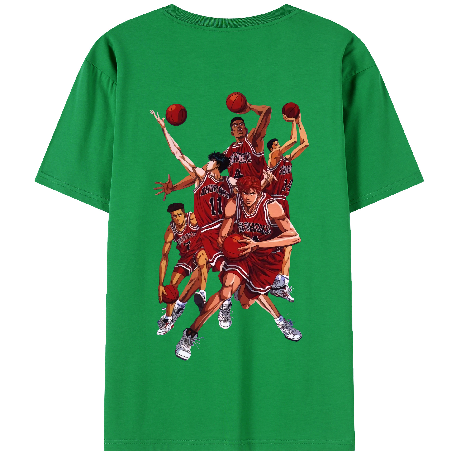 SLAM DUNK／スラムダンク 綿100％半袖Tシャツ（背面プリント）