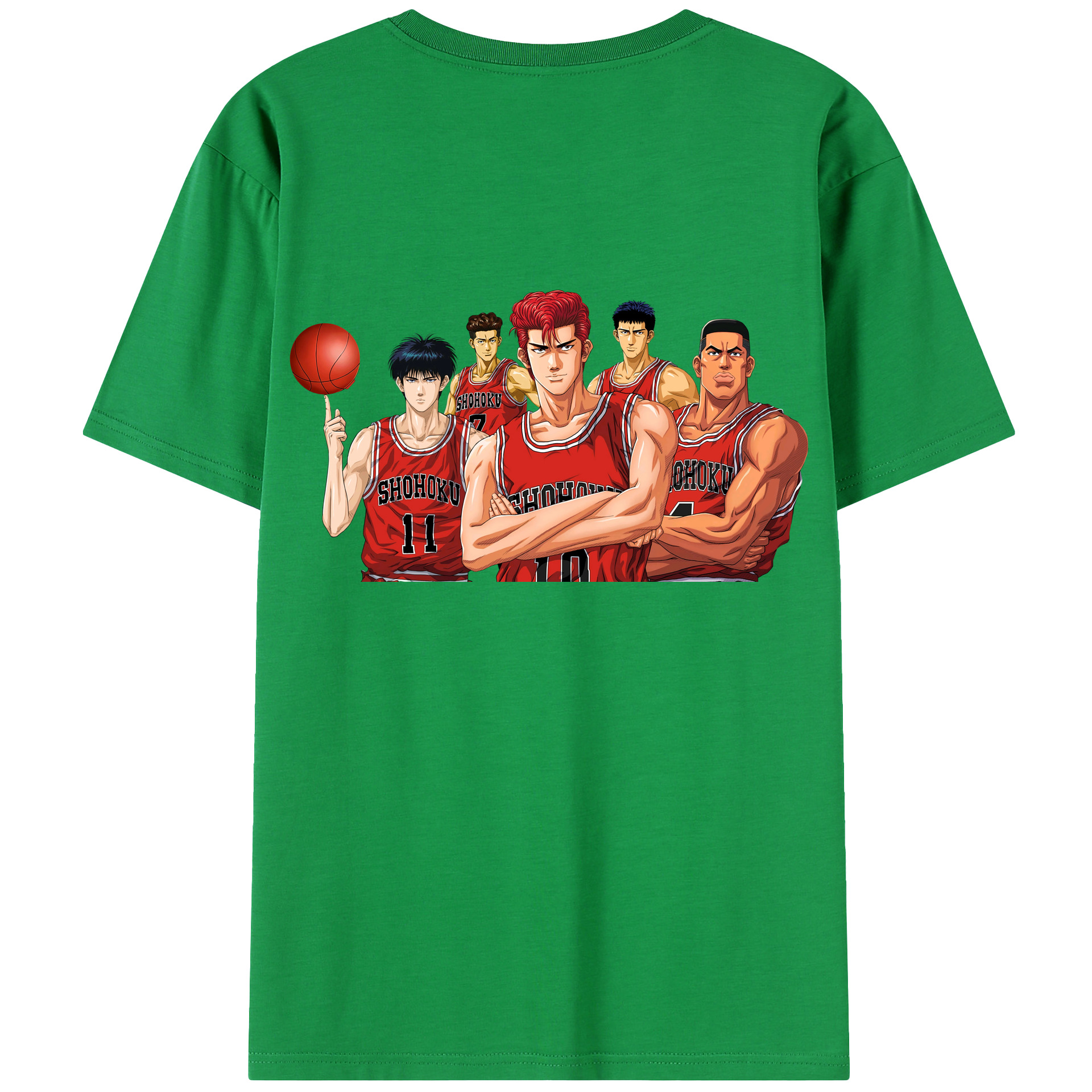 SLAM DUNK／スラムダンク 綿100％半袖Tシャツ（背面プリント）
