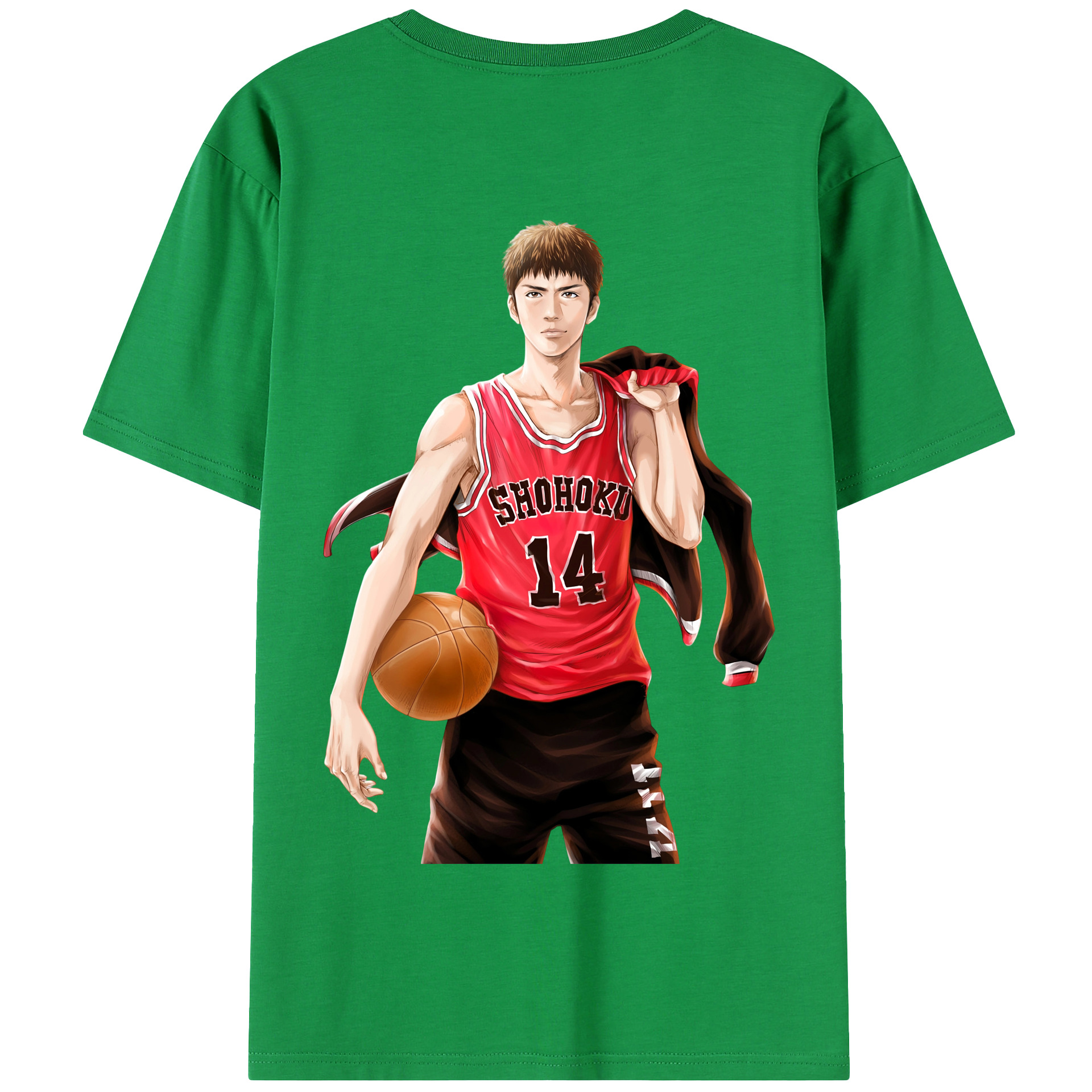 SLAM DUNK／スラムダンク 綿100％半袖Tシャツ（背面プリント）