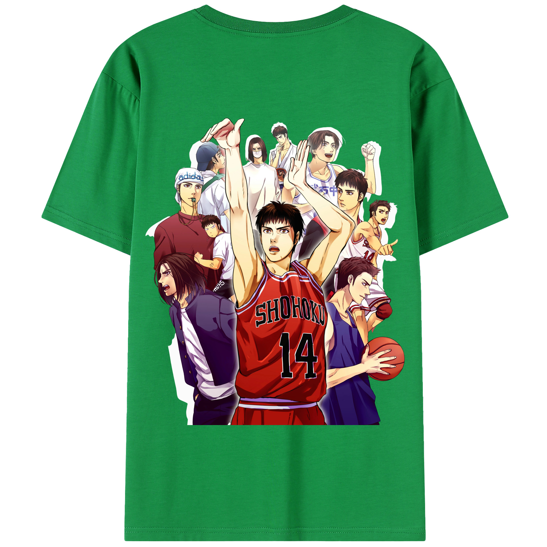SLAM DUNK／スラムダンク 綿100％半袖Tシャツ（背面プリント）