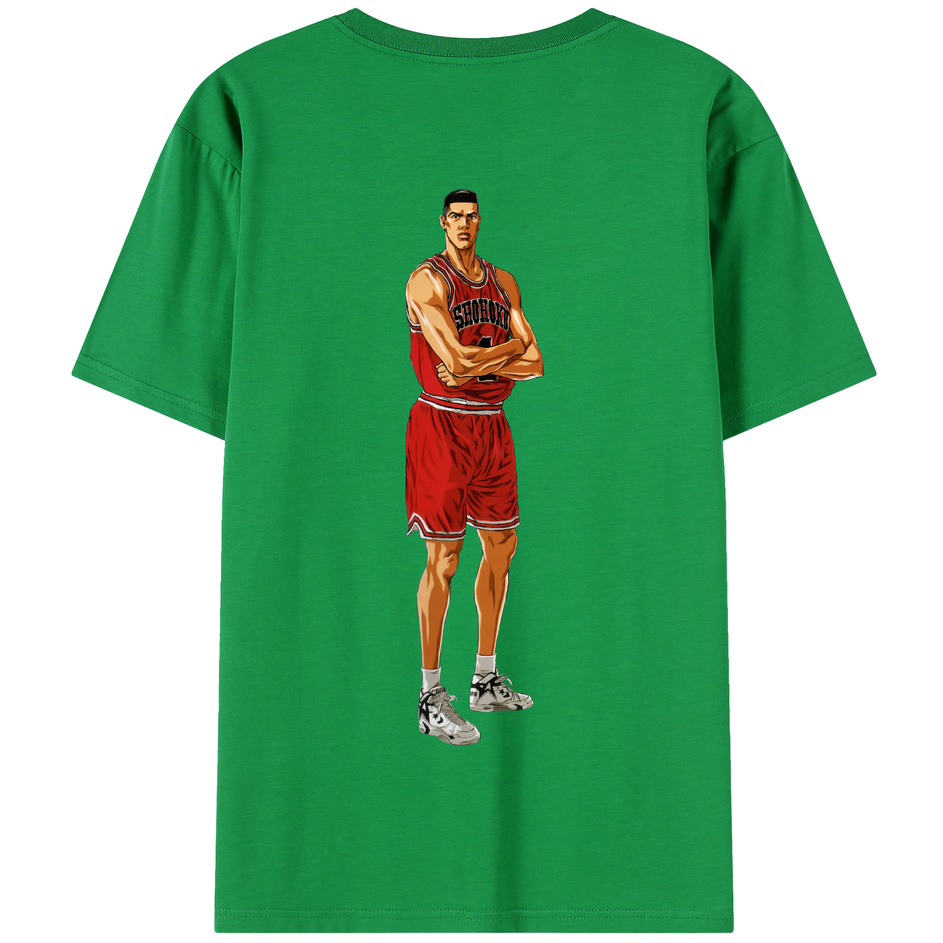 SLAM DUNK／スラムダンク 綿100％半袖Tシャツ（背面プリント）