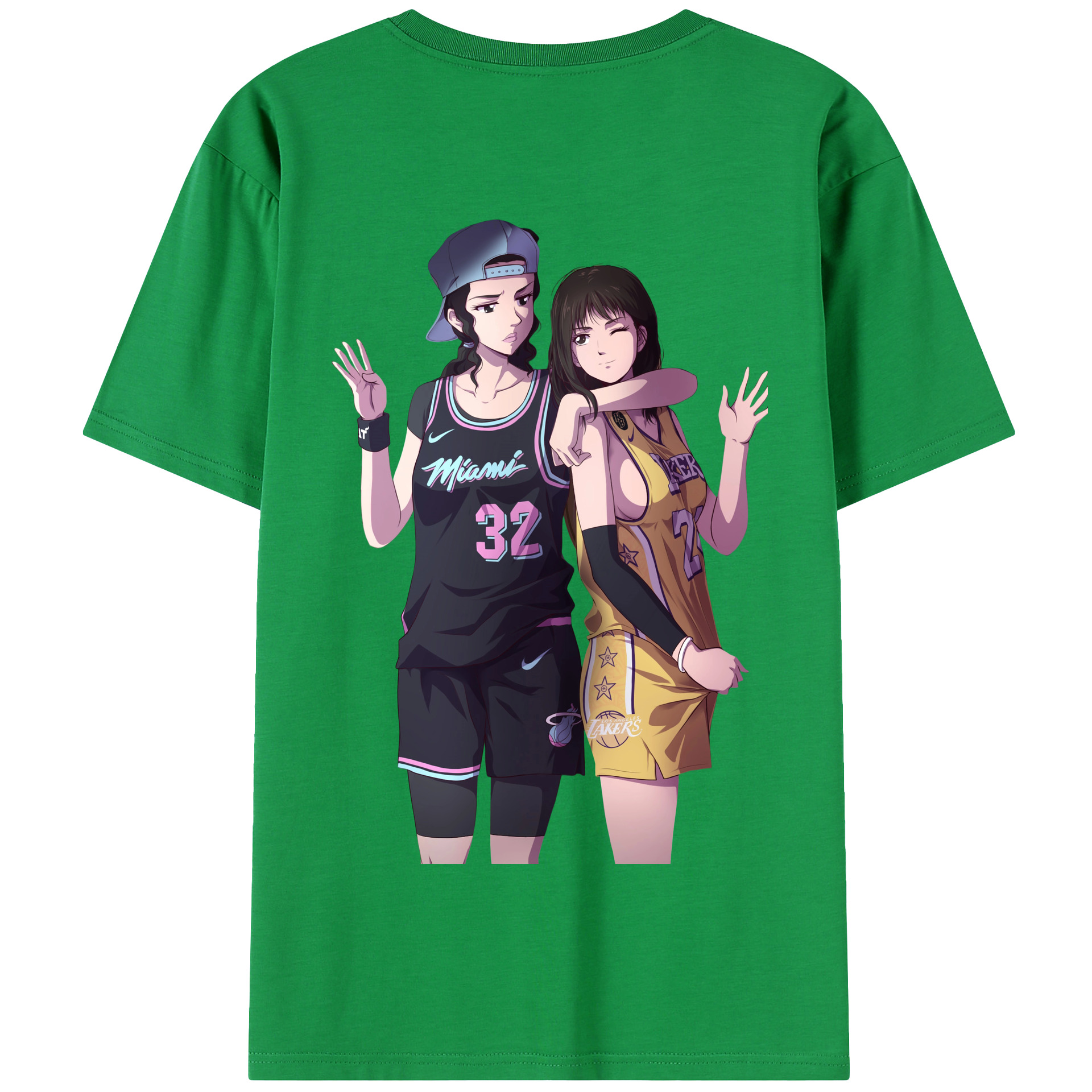 SLAM DUNK／スラムダンク 綿100％半袖Tシャツ（背面プリント）