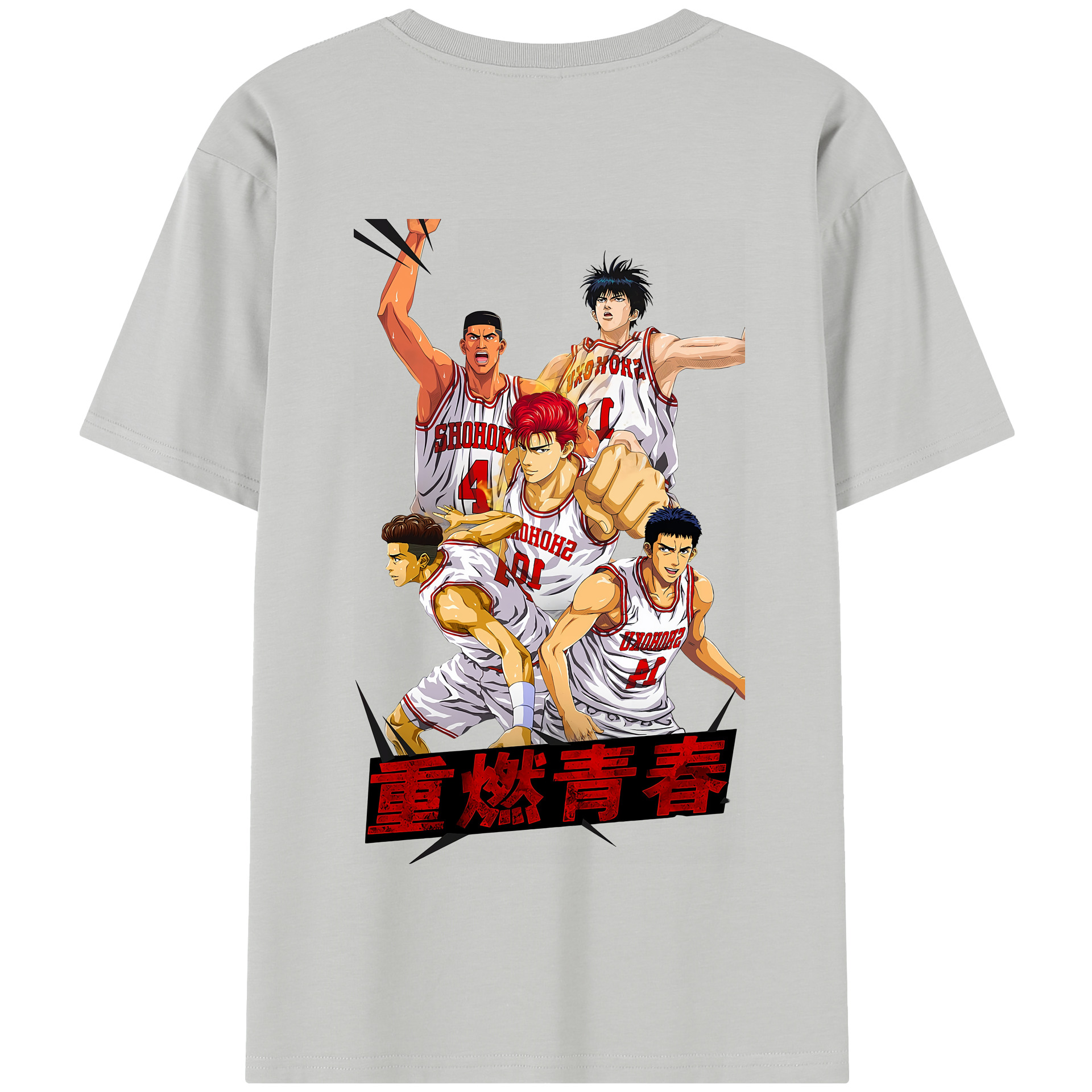 SLAM DUNK／スラムダンク 綿100％半袖Tシャツ（背面プリント）