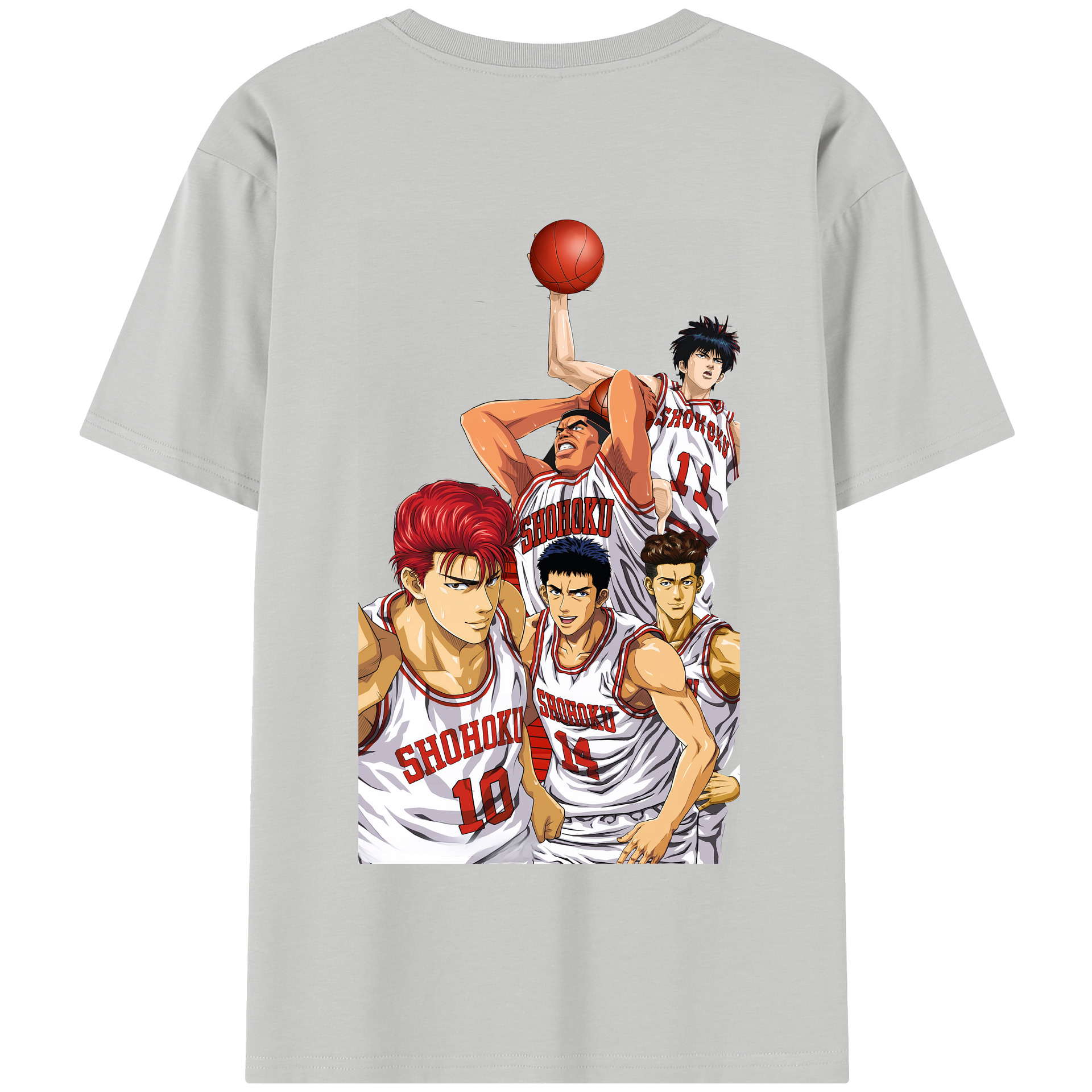 SLAM DUNK／スラムダンク 綿100％半袖Tシャツ（背面プリント）