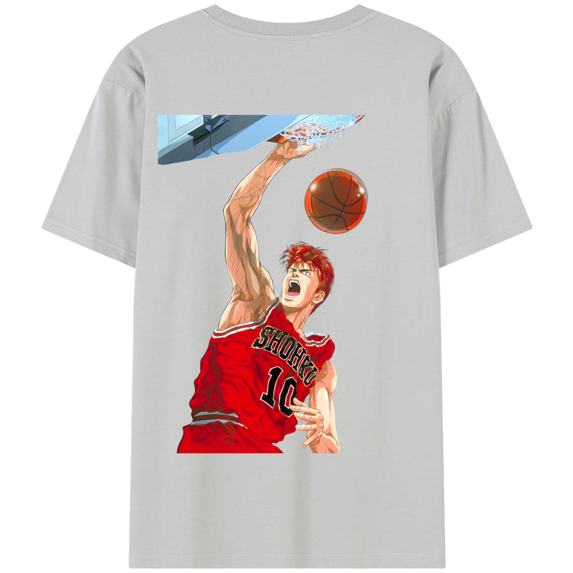 SLAM DUNK／スラムダンク 綿100％半袖Tシャツ（背面プリント）