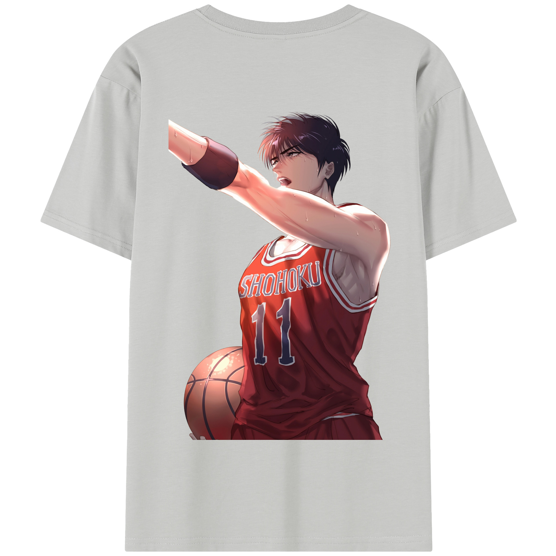 SLAM DUNK／スラムダンク 綿100％半袖Tシャツ（背面プリント）