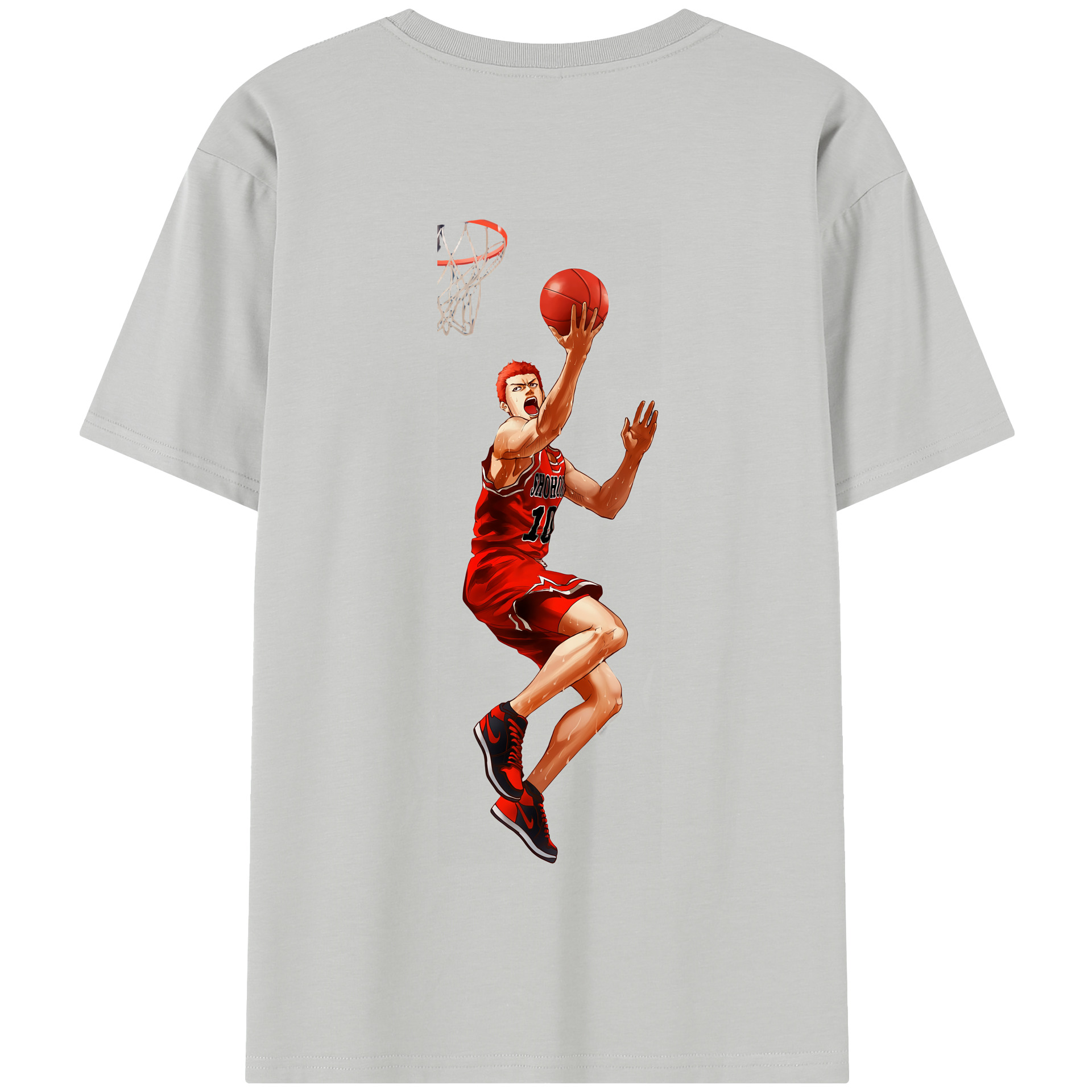 SLAM DUNK／スラムダンク 綿100％半袖Tシャツ（背面プリント）