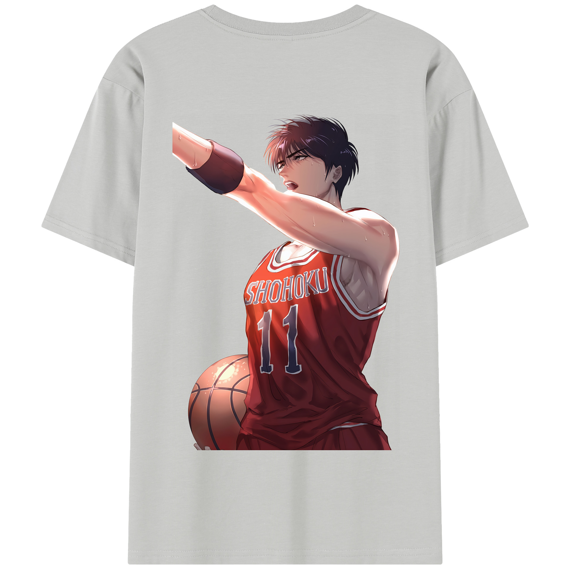 SLAM DUNK／スラムダンク 綿100％半袖Tシャツ（背面プリント）