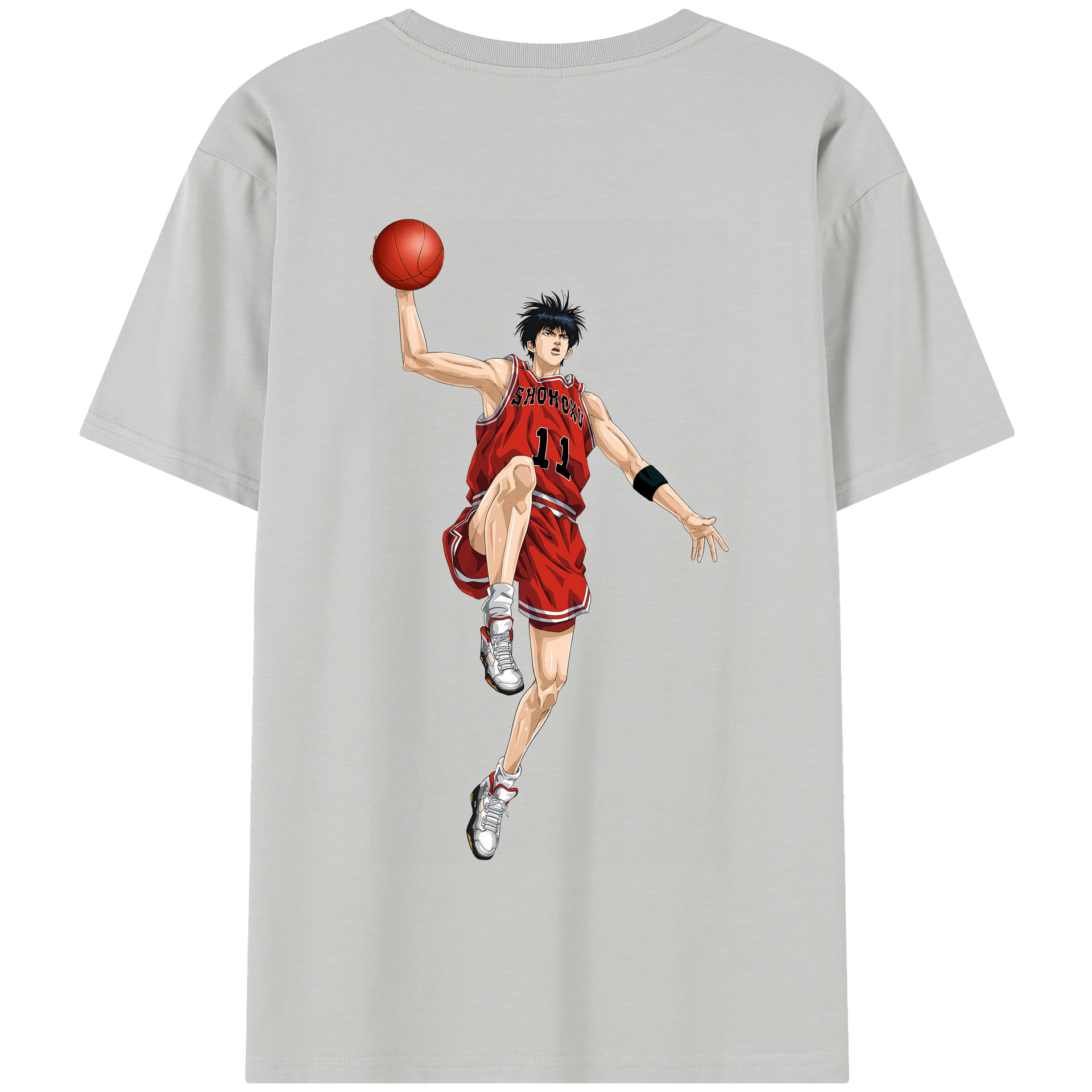 SLAM DUNK／スラムダンク 綿100％半袖Tシャツ（背面プリント）
