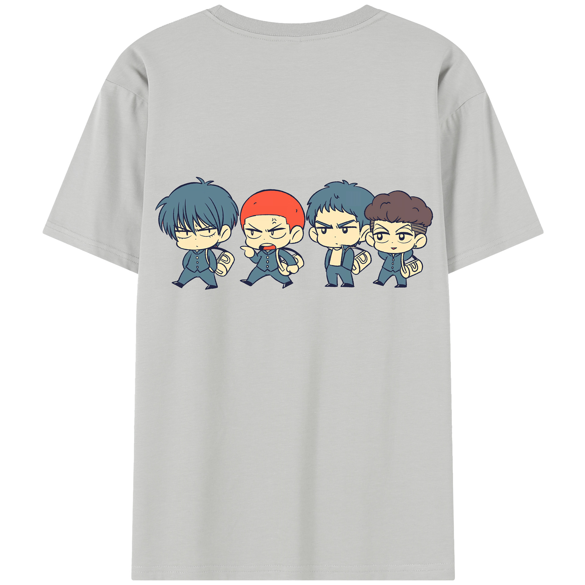 SLAM DUNK／スラムダンク 綿100％半袖Tシャツ（背面プリント）