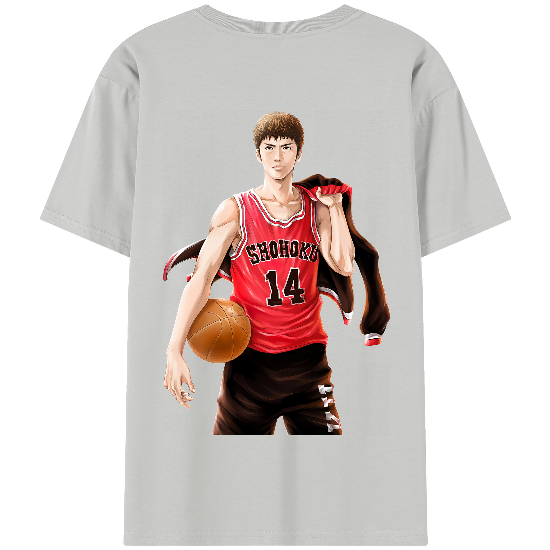 SLAM DUNK／スラムダンク 綿100％半袖Tシャツ（背面プリント）