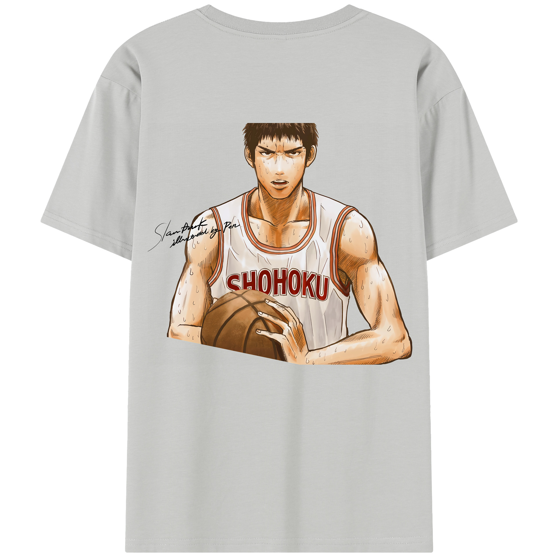 SLAM DUNK／スラムダンク 綿100％半袖Tシャツ（背面プリント）