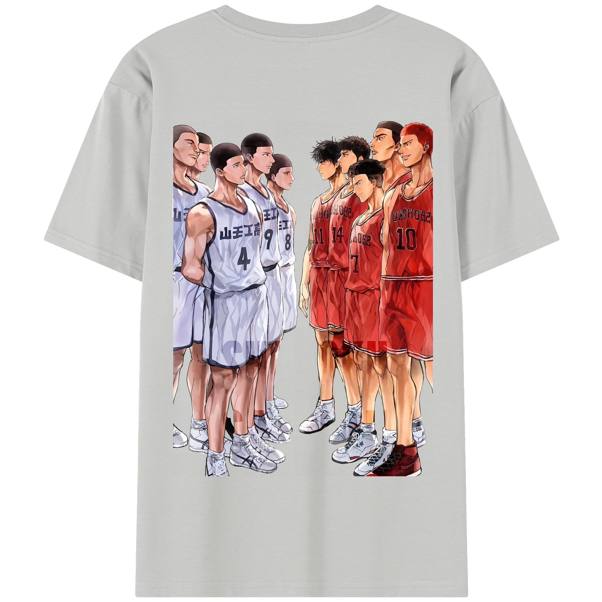 SLAM DUNK／スラムダンク 綿100％半袖Tシャツ（背面プリント）
