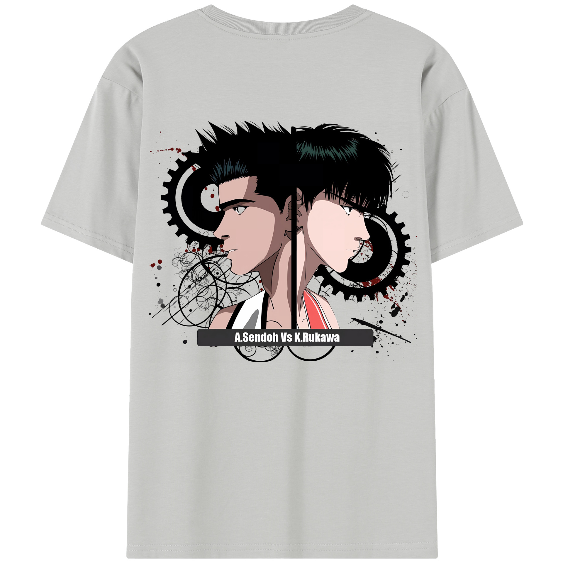 SLAM DUNK／スラムダンク 綿100％半袖Tシャツ（背面プリント）