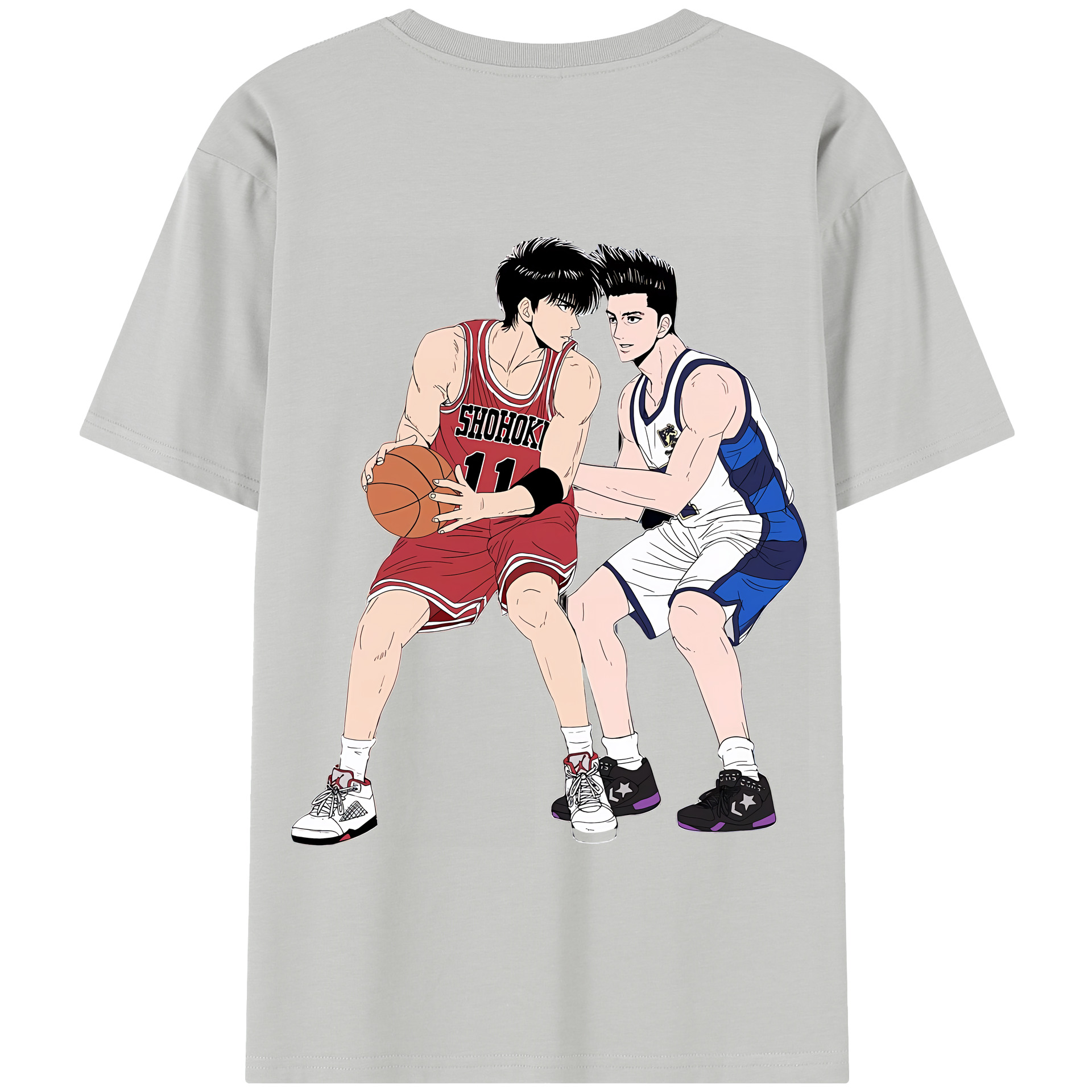 SLAM DUNK／スラムダンク 綿100％半袖Tシャツ（背面プリント）