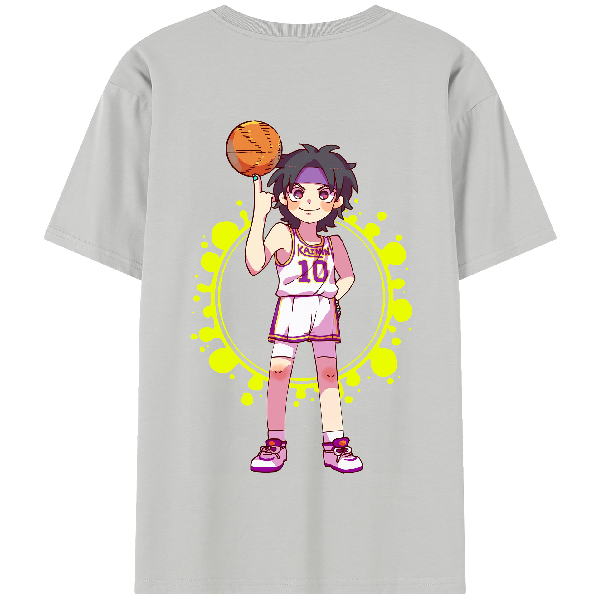 SLAM DUNK／スラムダンク 綿100％半袖Tシャツ（背面プリント）