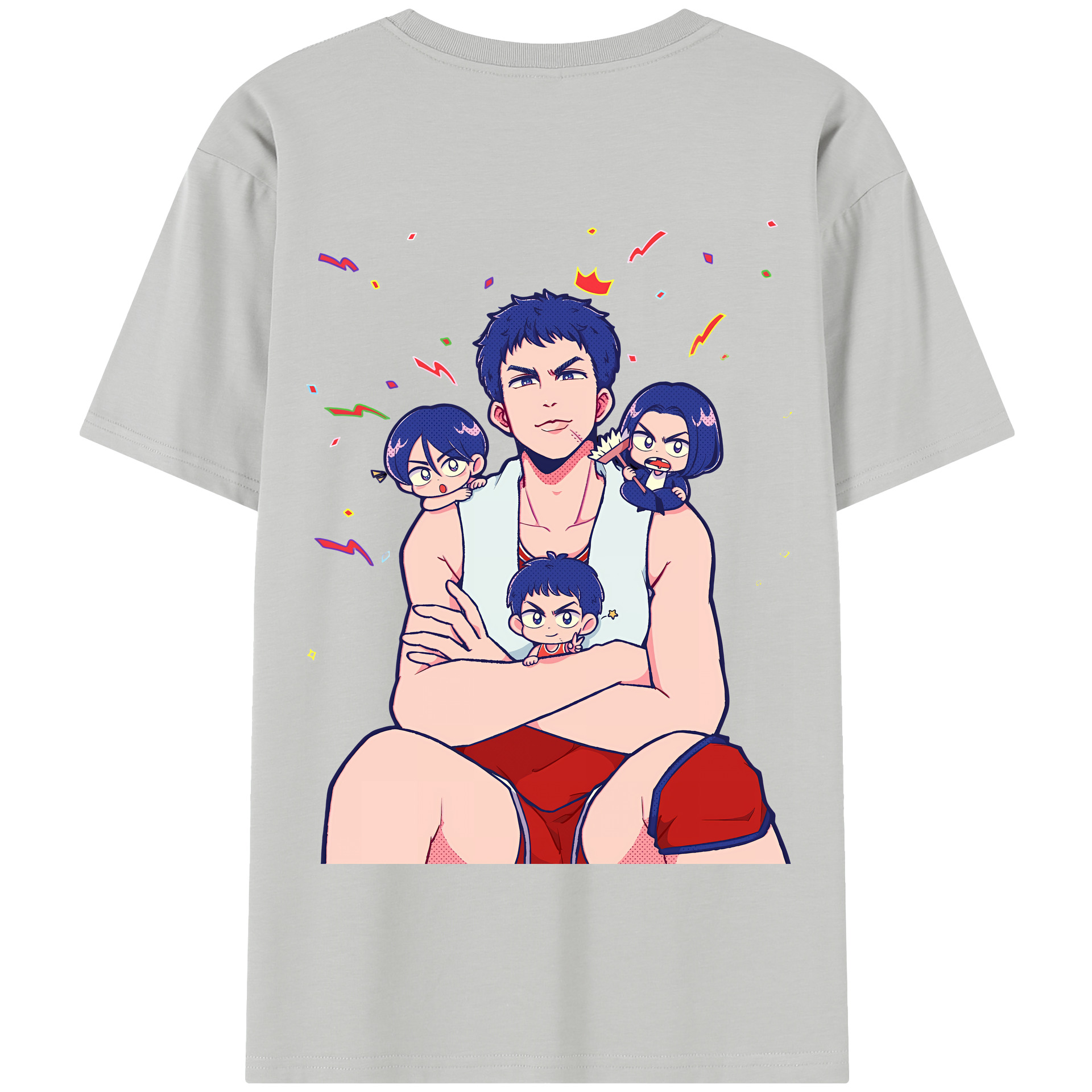 SLAM DUNK／スラムダンク 綿100％半袖Tシャツ（背面プリント）