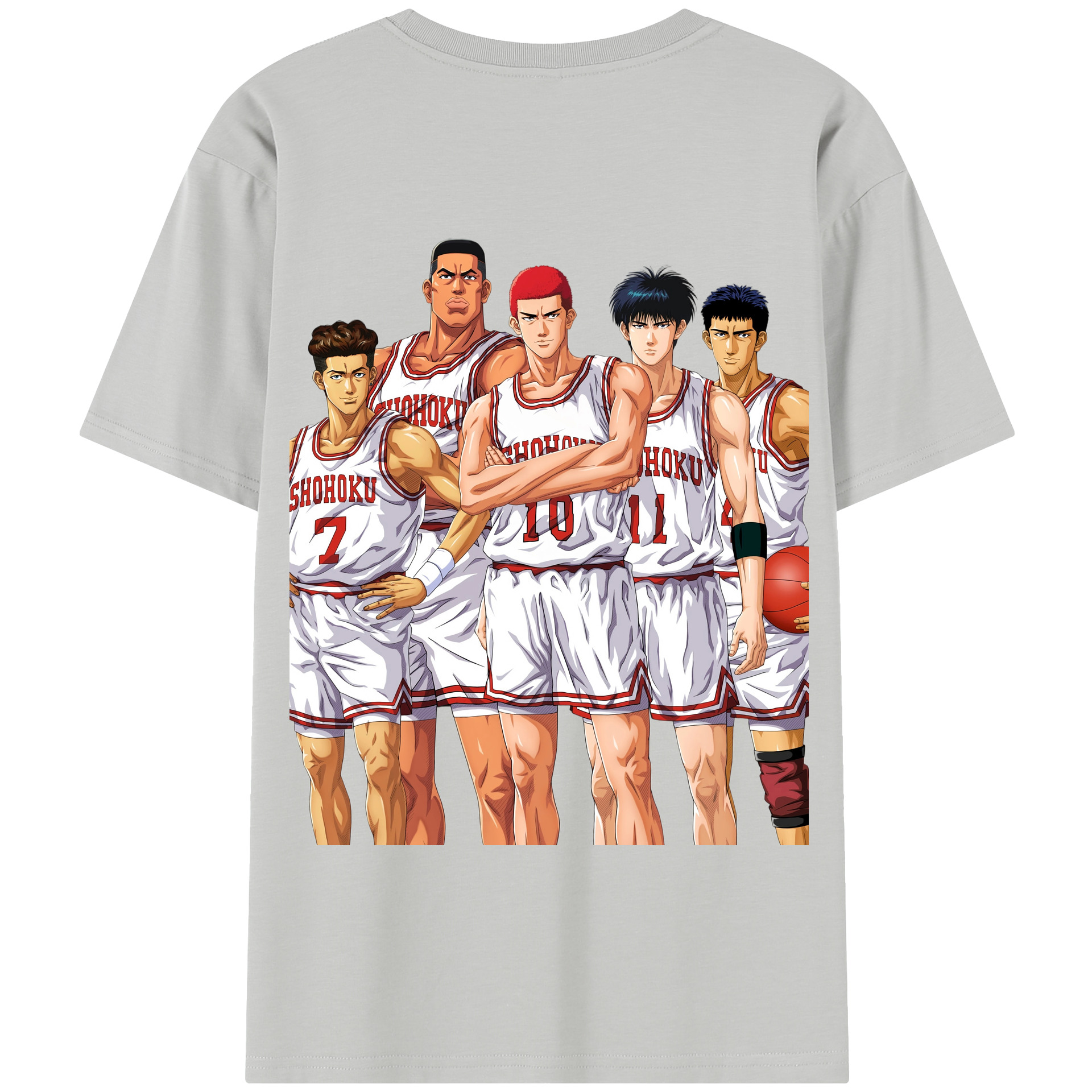 SLAM DUNK／スラムダンク 綿100％半袖Tシャツ（背面プリント）