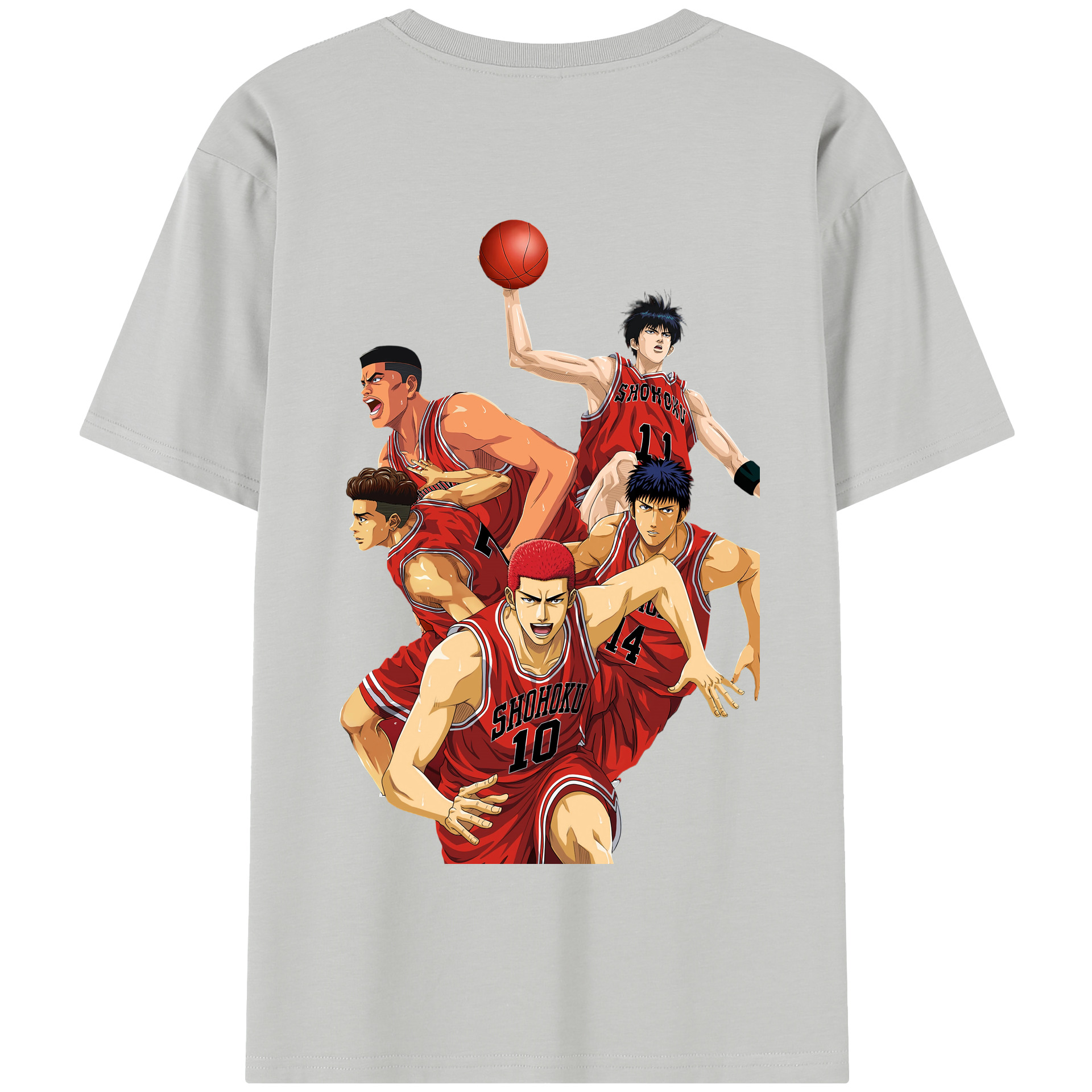 SLAM DUNK／スラムダンク 綿100％半袖Tシャツ（背面プリント）
