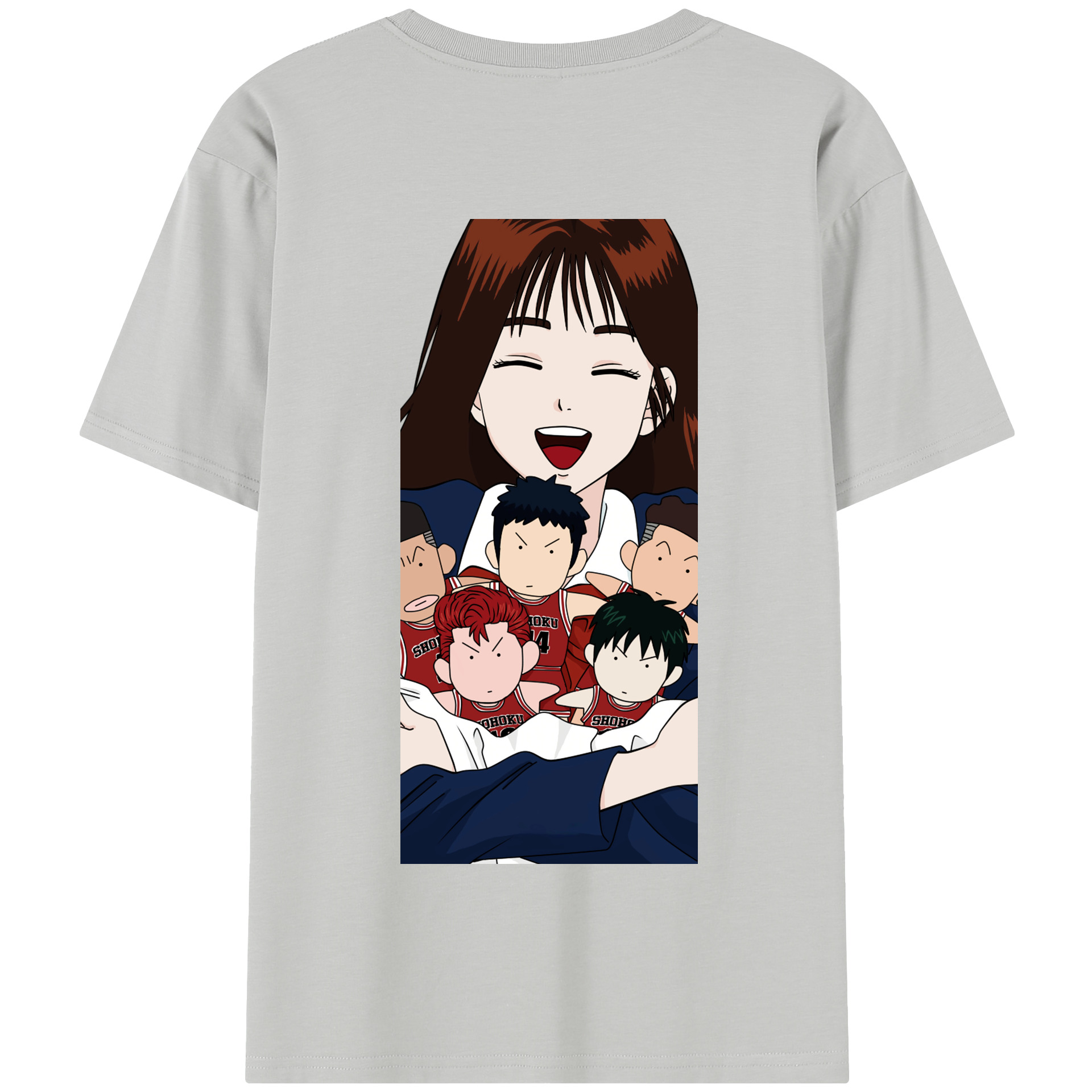 SLAM DUNK／スラムダンク 綿100％半袖Tシャツ（背面プリント）