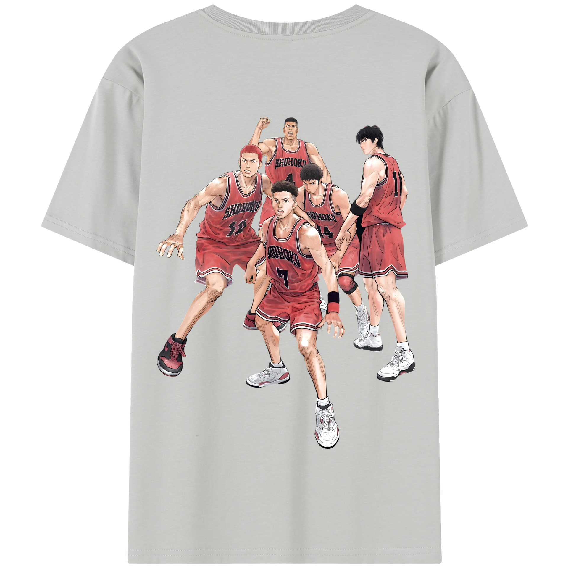 SLAM DUNK／スラムダンク 綿100％半袖Tシャツ（背面プリント）