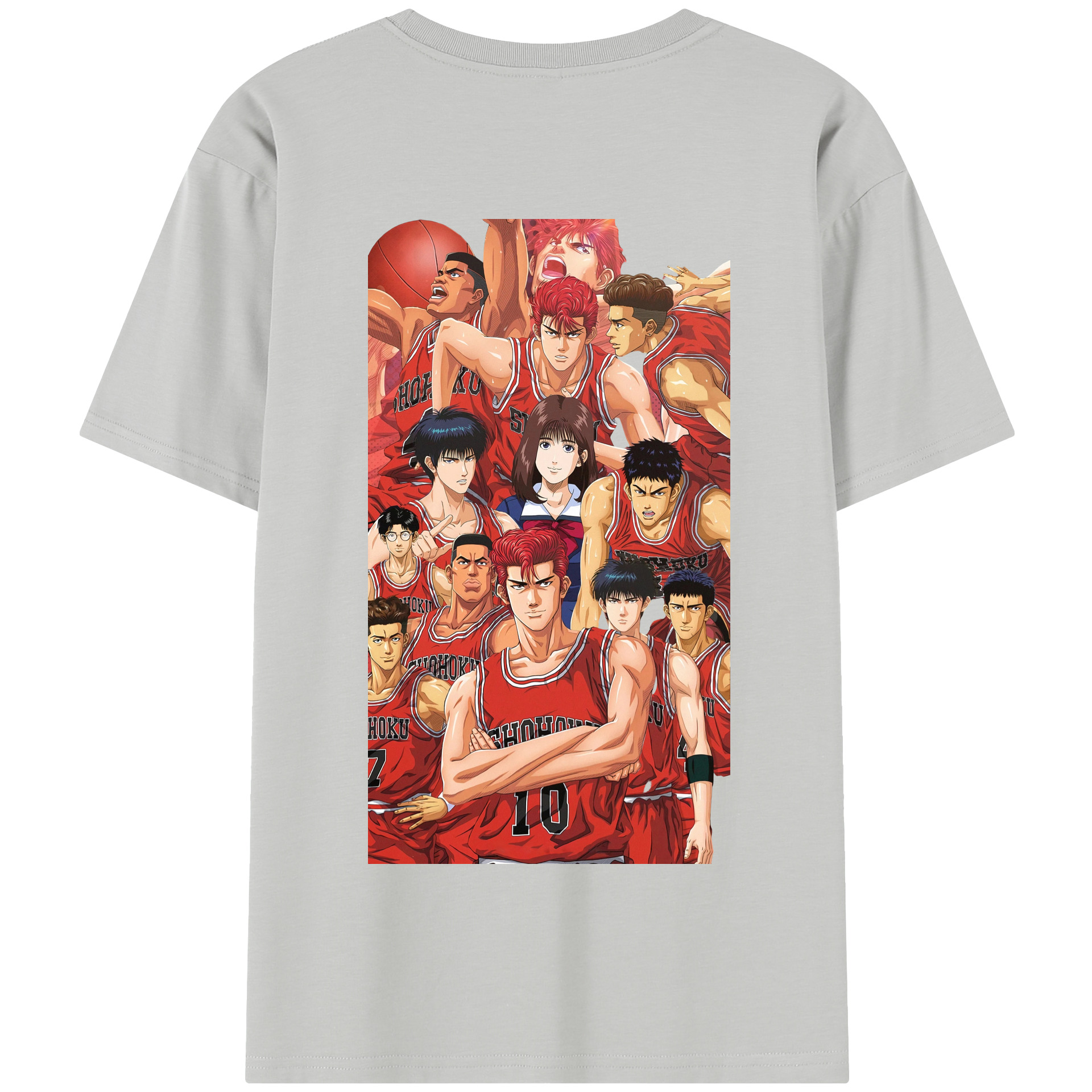 SLAM DUNK／スラムダンク 綿100％半袖Tシャツ（背面プリント）