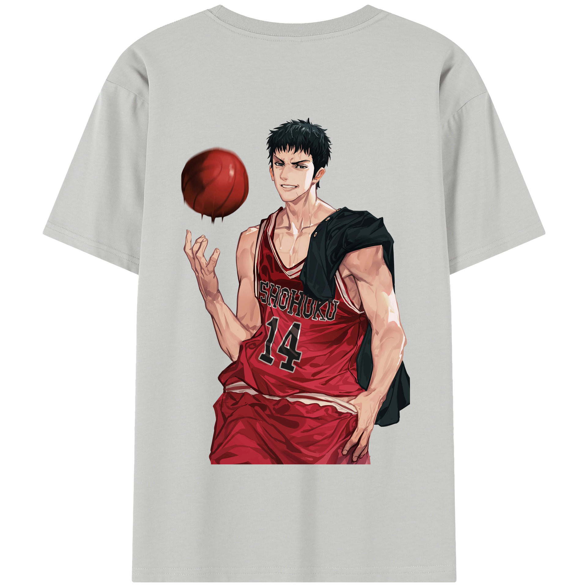 SLAM DUNK／スラムダンク 綿100％半袖Tシャツ（背面プリント）