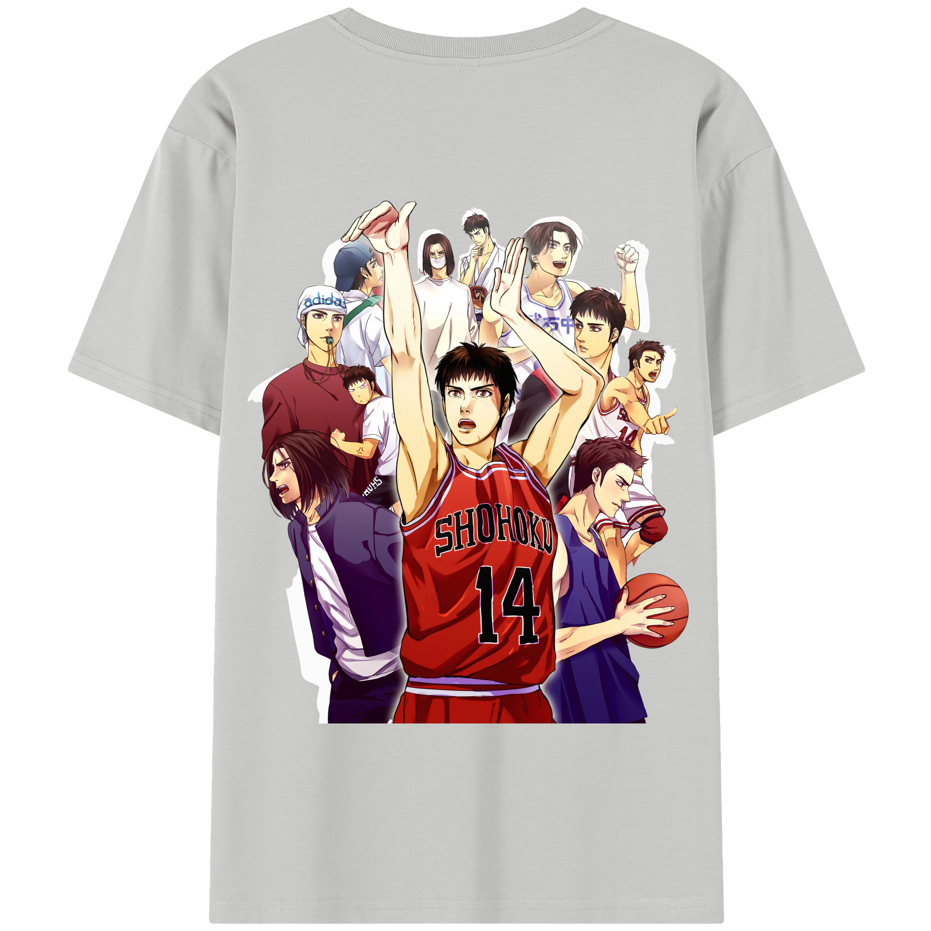 SLAM DUNK／スラムダンク 綿100％半袖Tシャツ（背面プリント）