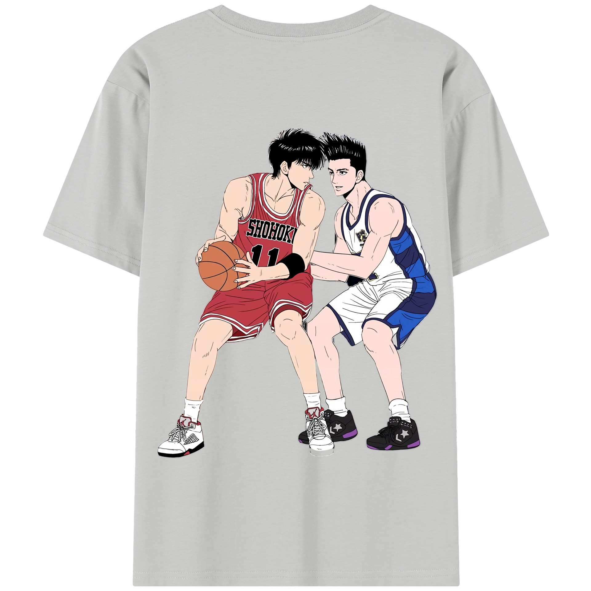 SLAM DUNK／スラムダンク 綿100％半袖Tシャツ（背面プリント）