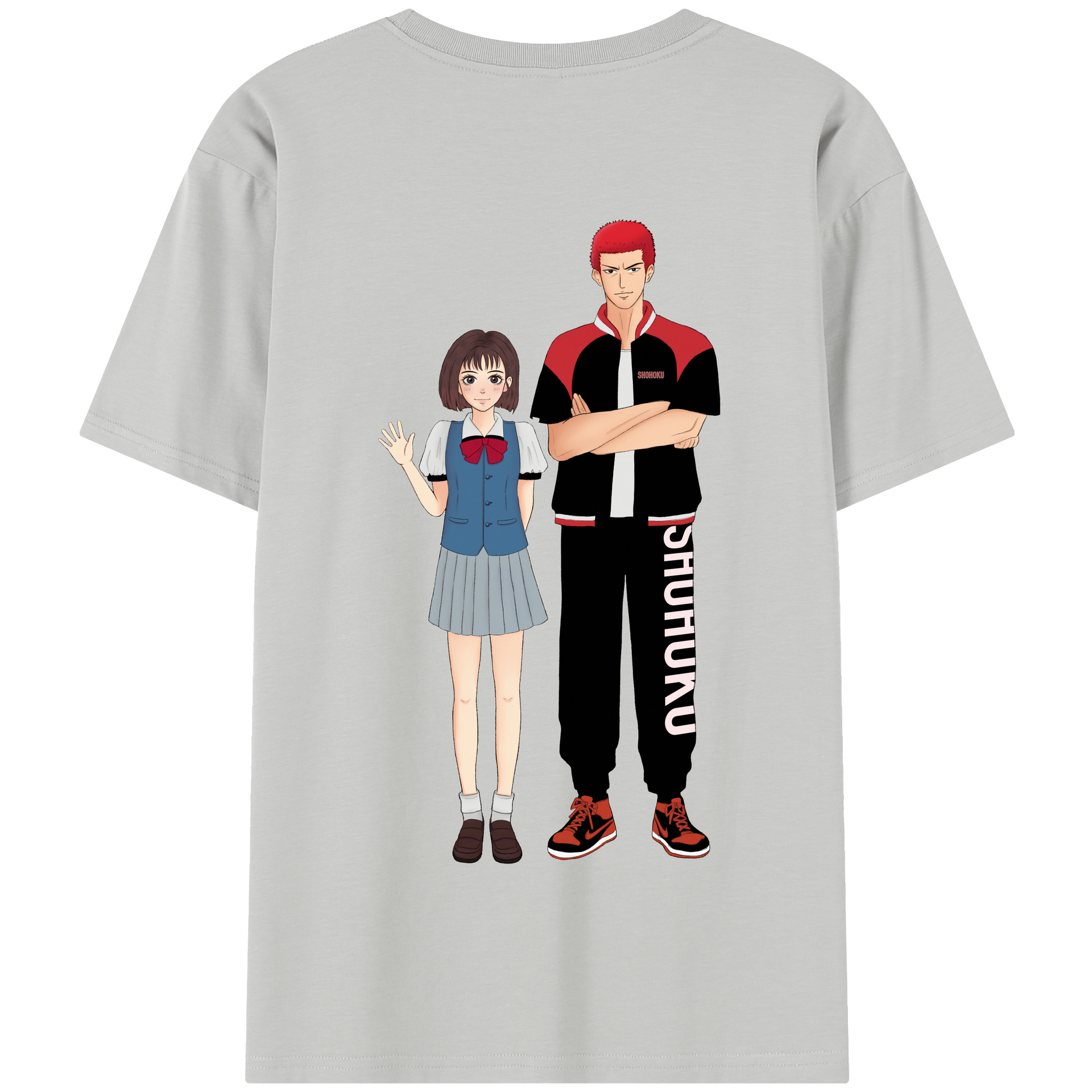 SLAM DUNK／スラムダンク 綿100％半袖Tシャツ（背面プリント）