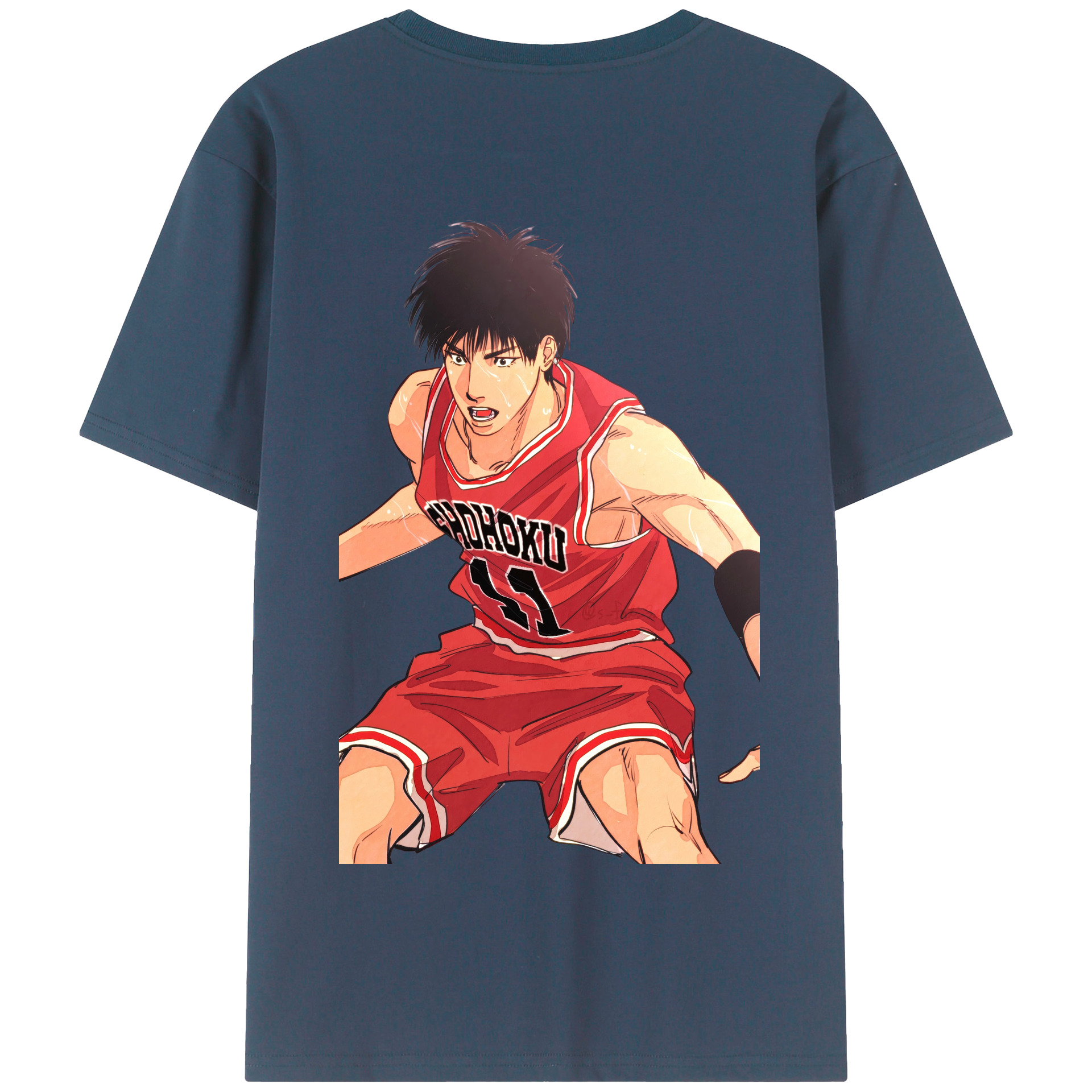 SLAM DUNK／スラムダンク 綿100％半袖Tシャツ（背面プリント）