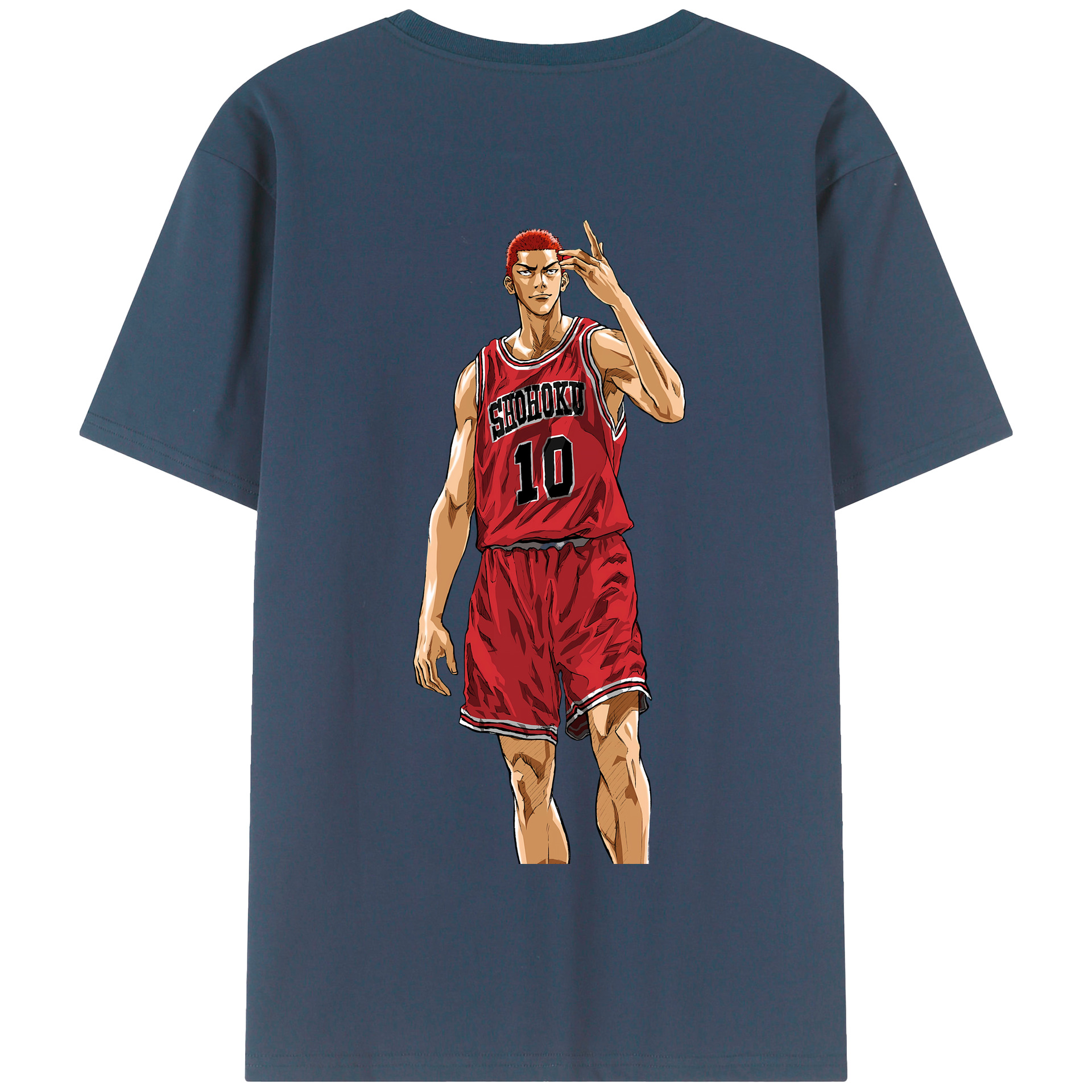 SLAM DUNK／スラムダンク 綿100％半袖Tシャツ（背面プリント）