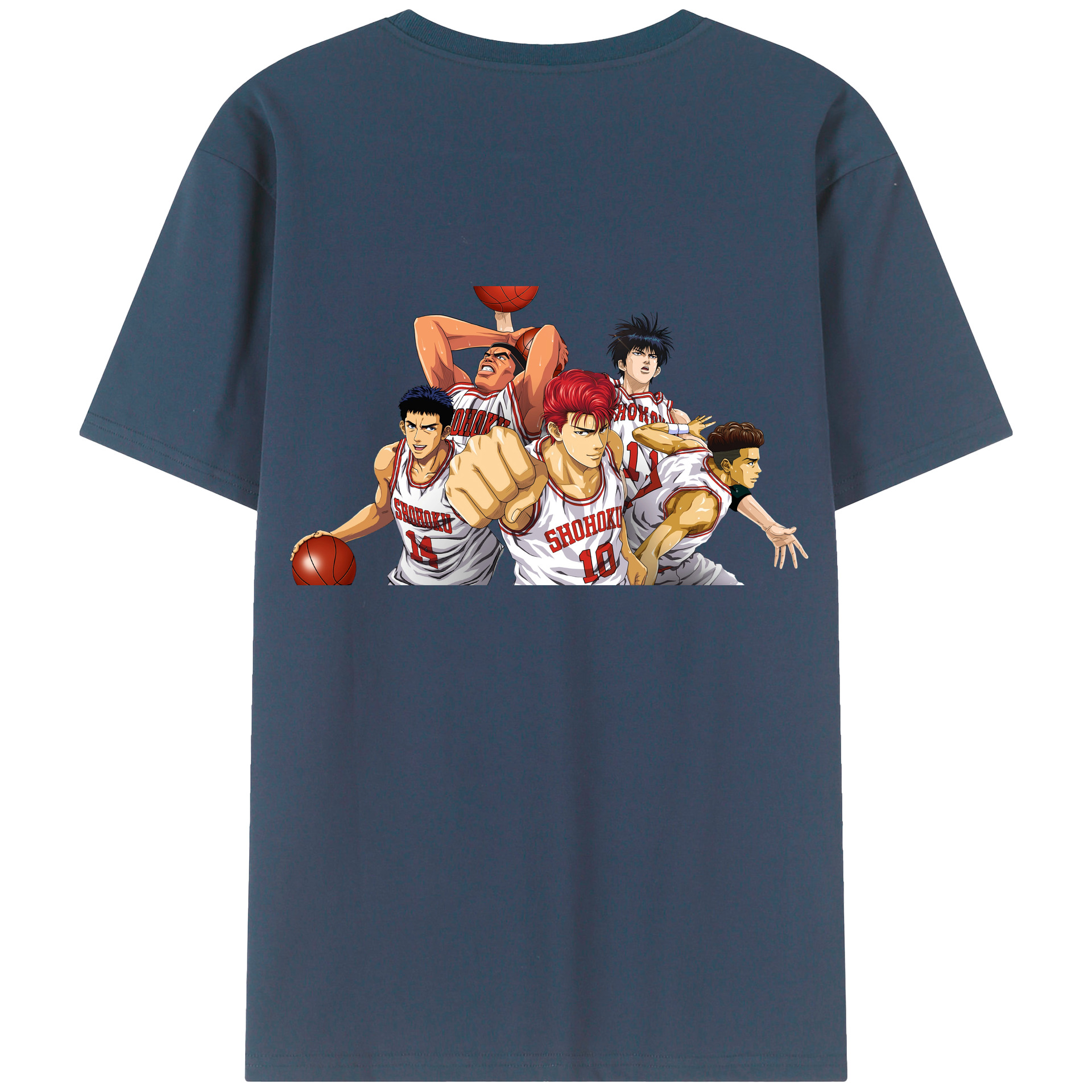 （画像用） SLAM DUNK／スラムダンク 綿100％半袖Tシャツ（背面プリント）