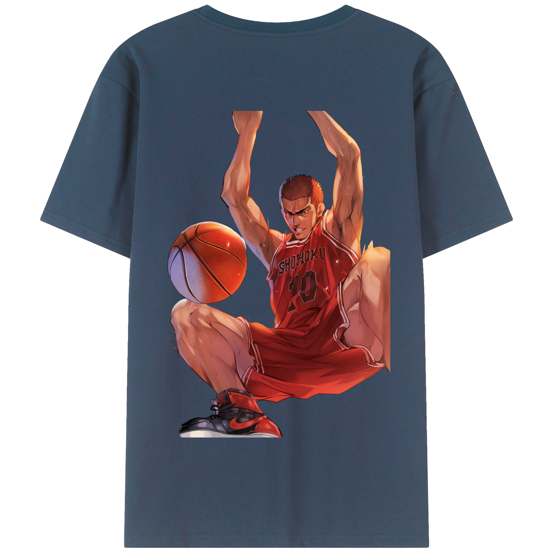 SLAM DUNK／スラムダンク 綿100％半袖Tシャツ（背面プリント）