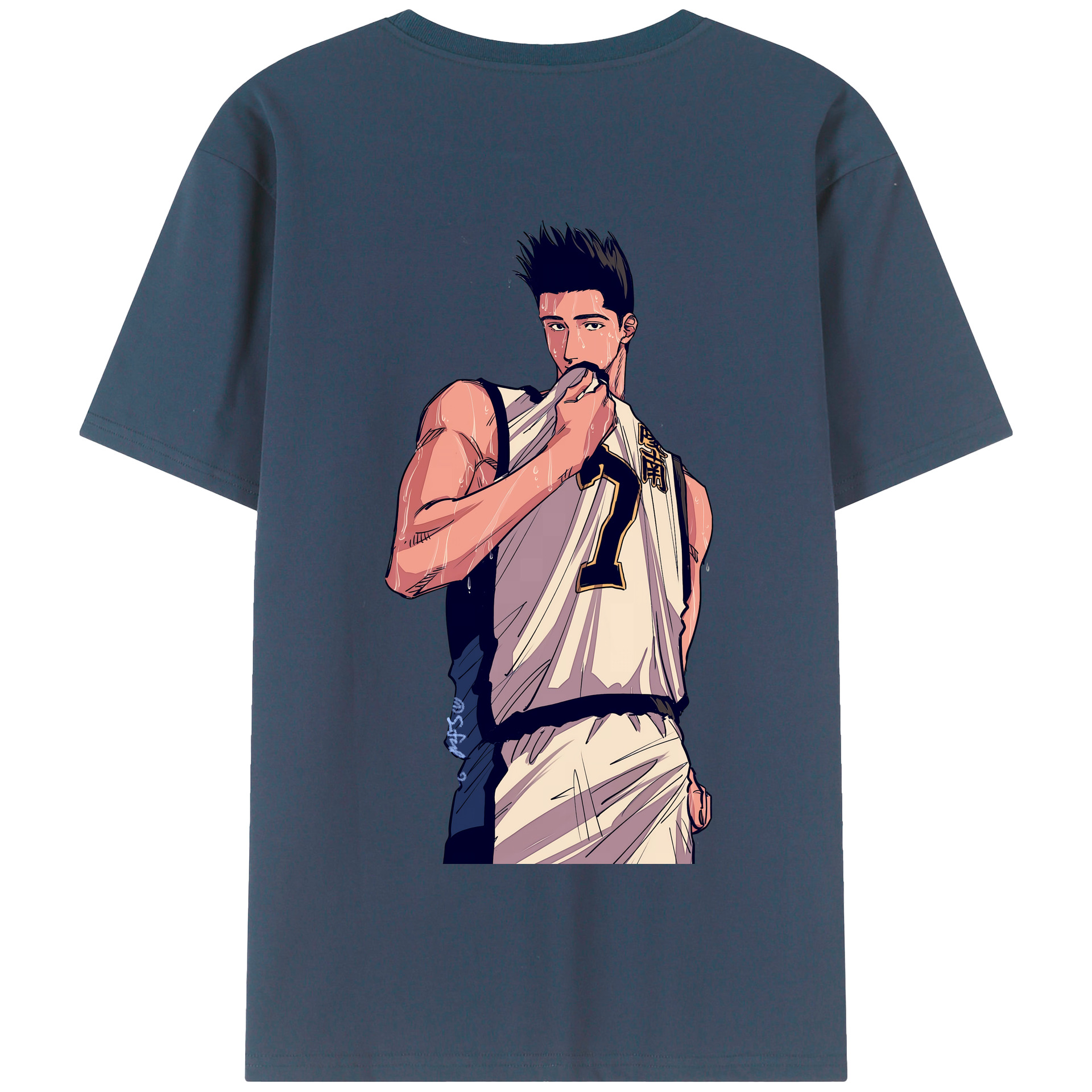 SLAM DUNK／スラムダンク 綿100％半袖Tシャツ（背面プリント）