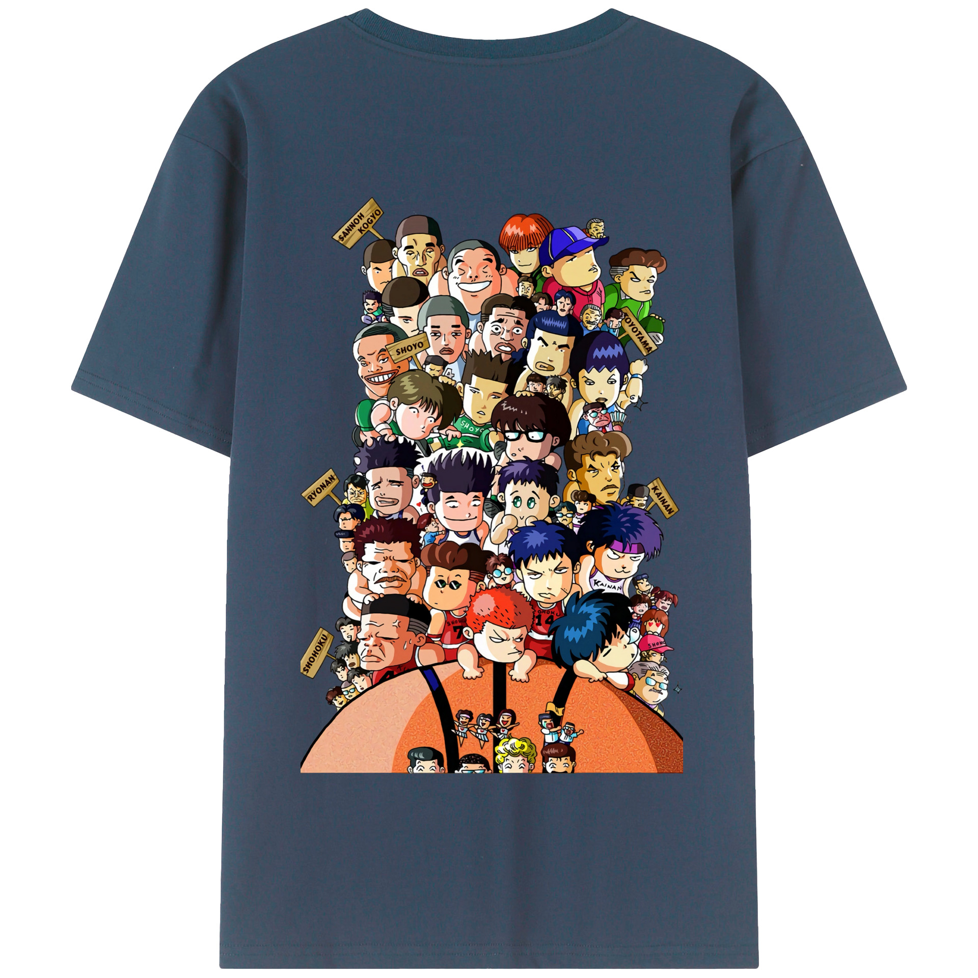 SLAM DUNK／スラムダンク 綿100％半袖Tシャツ（背面プリント）