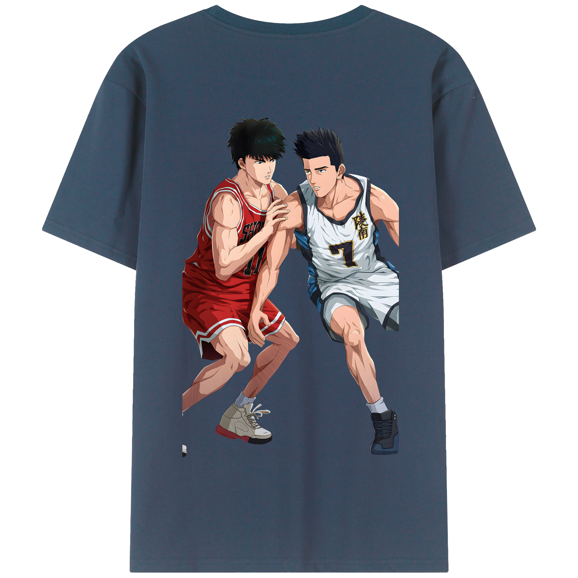 SLAM DUNK／スラムダンク 綿100％半袖Tシャツ（背面プリント）