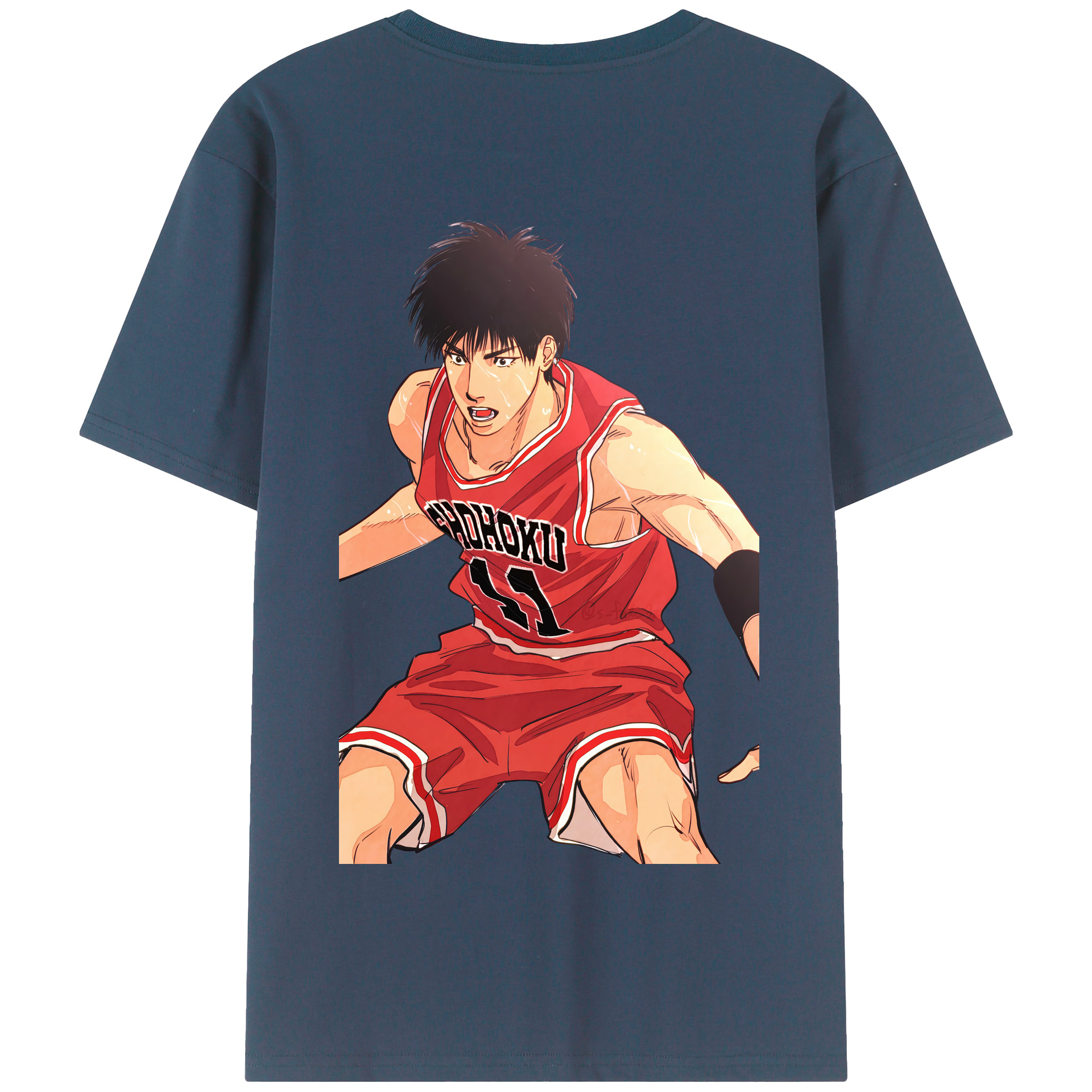 SLAM DUNK／スラムダンク 綿100％半袖Tシャツ（背面プリント）