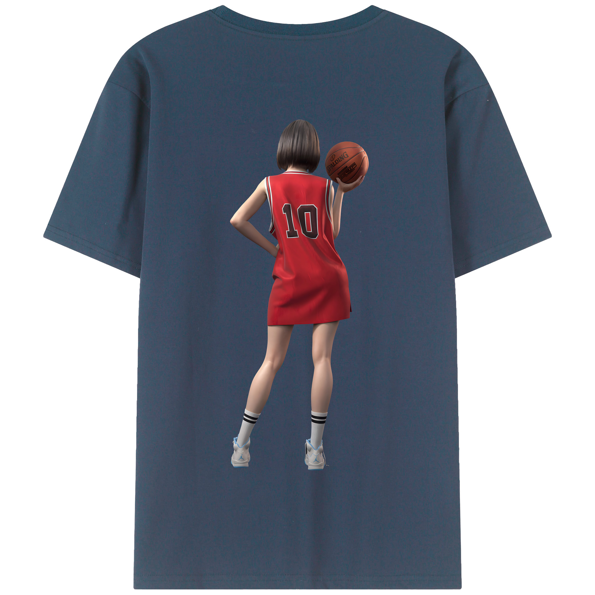 SLAM DUNK／スラムダンク 綿100％半袖Tシャツ（背面プリント）