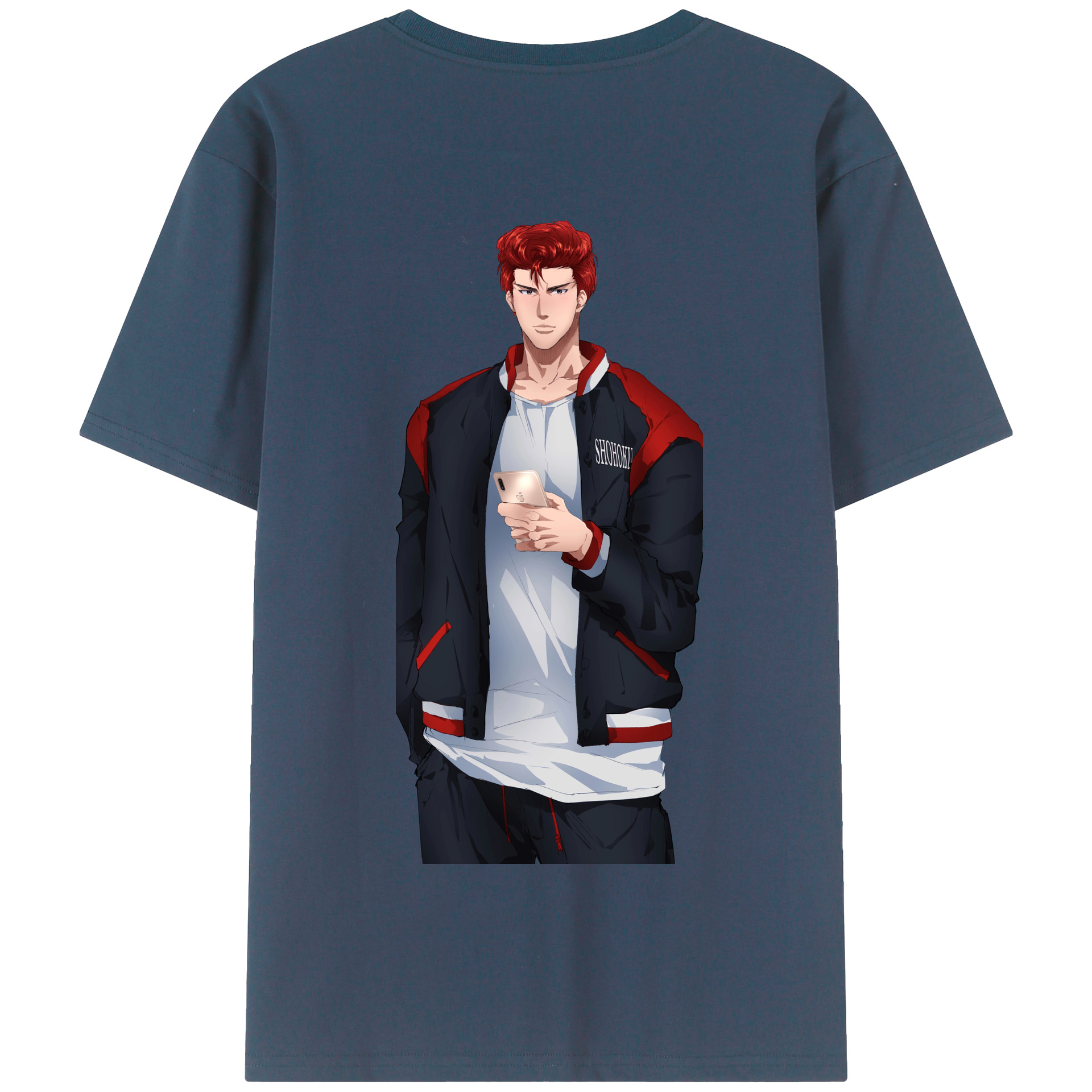 SLAM DUNK／スラムダンク 綿100％半袖Tシャツ（背面プリント）