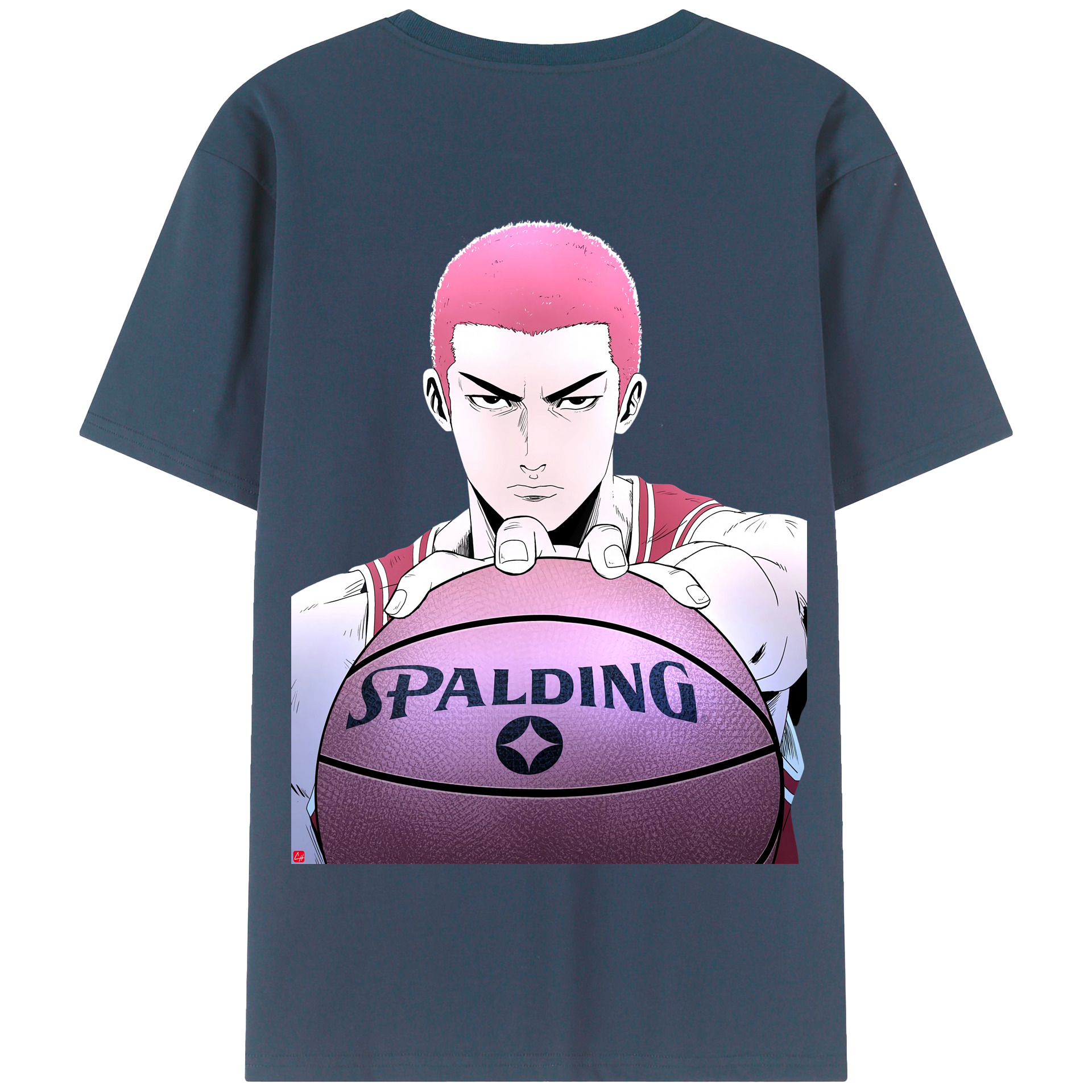 SLAM DUNK／スラムダンク 綿100％半袖Tシャツ（背面プリント）
