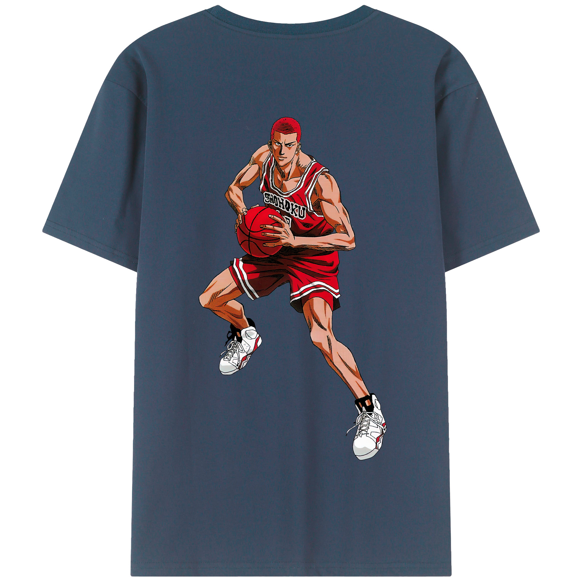 SLAM DUNK／スラムダンク 綿100％半袖Tシャツ（背面プリント）